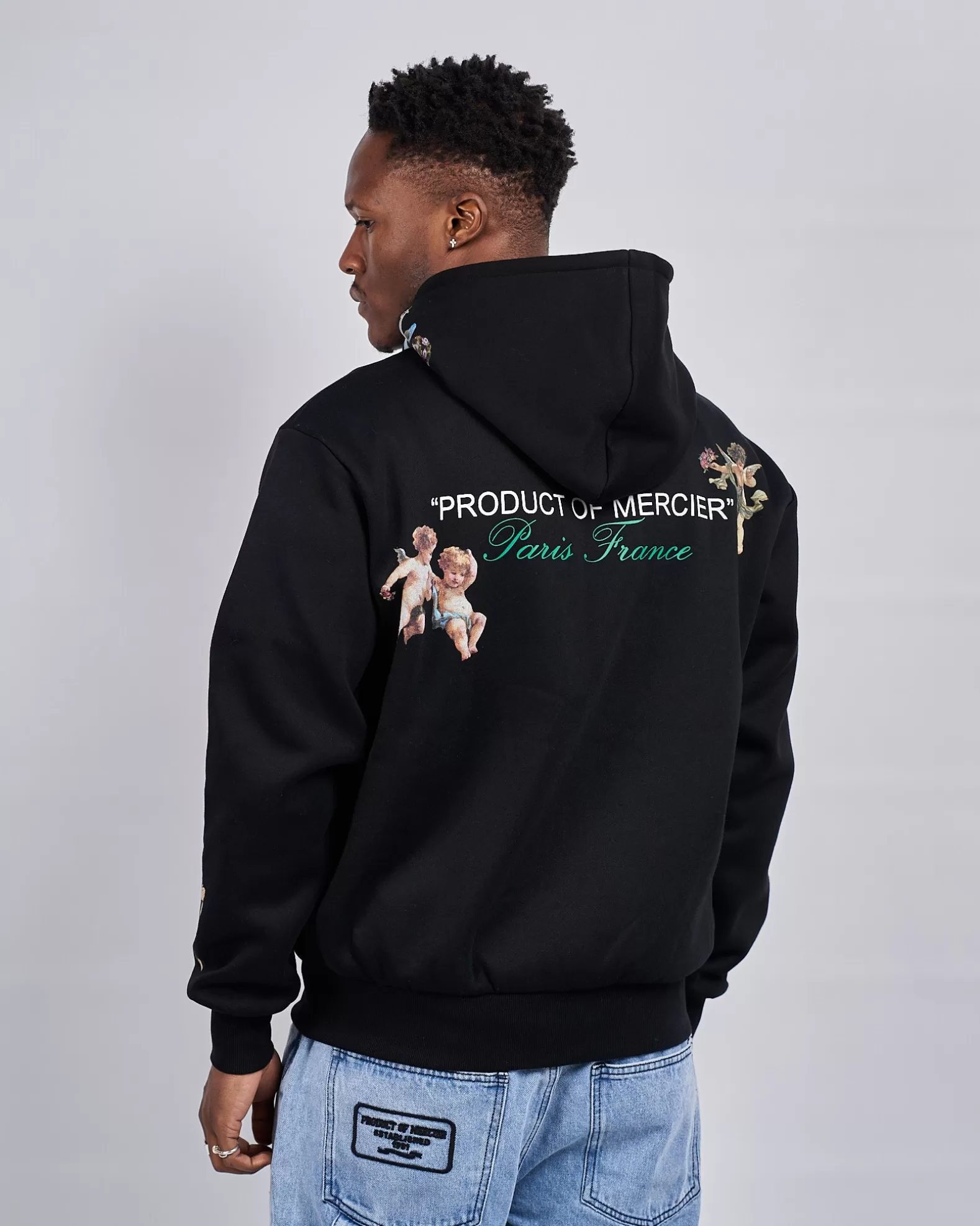 Discount Mercier Black Angelo Product Of Zip Hoodie