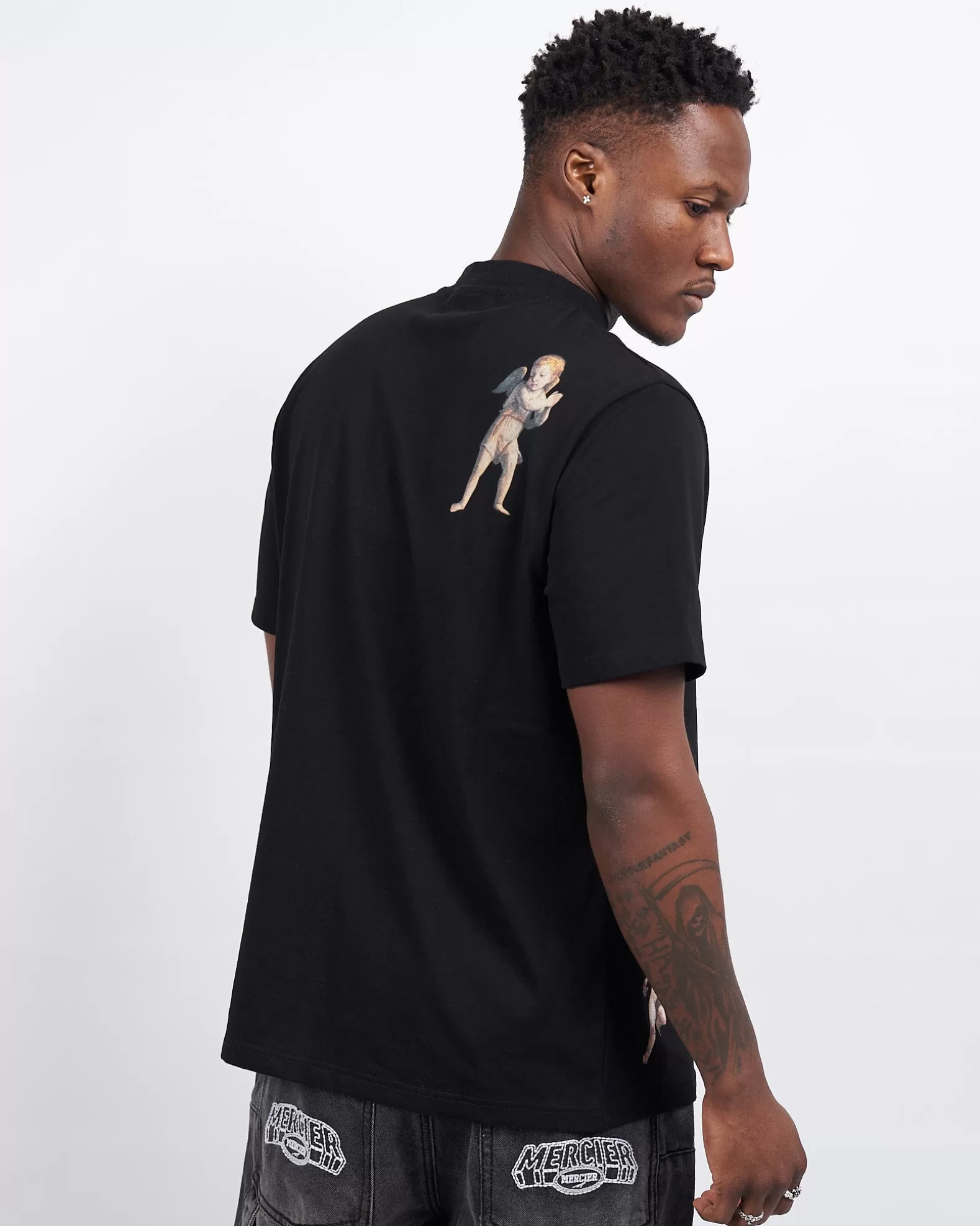 Clearance Mercier Black Angelo Relaxed Tshirt