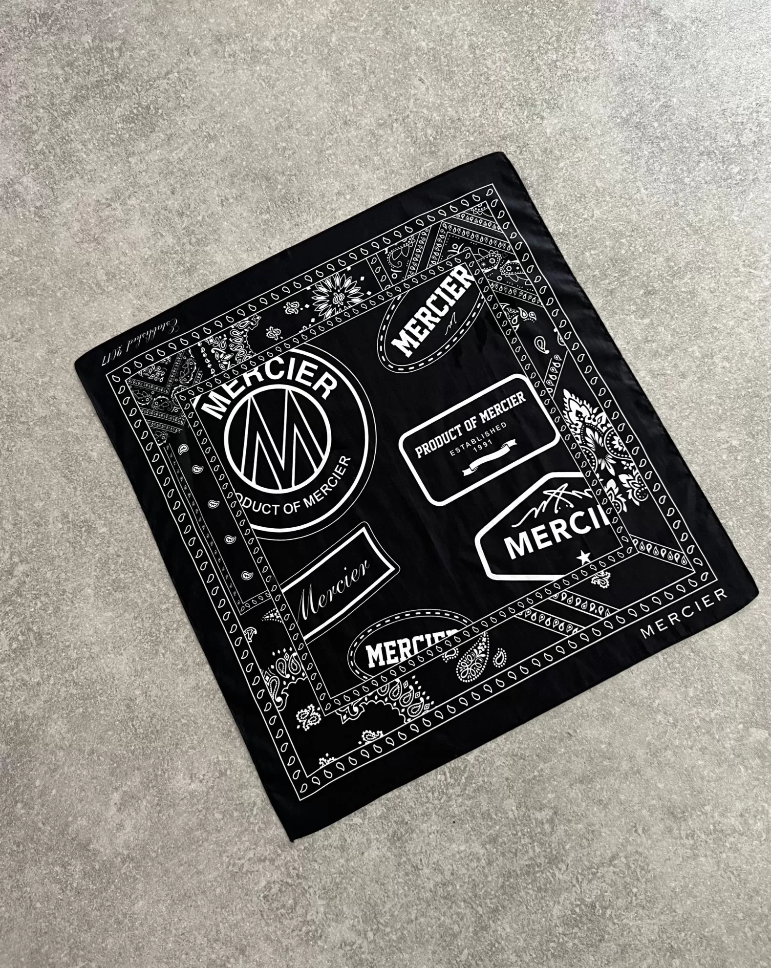 Hot Mercier Black Badge Paisley Bandana