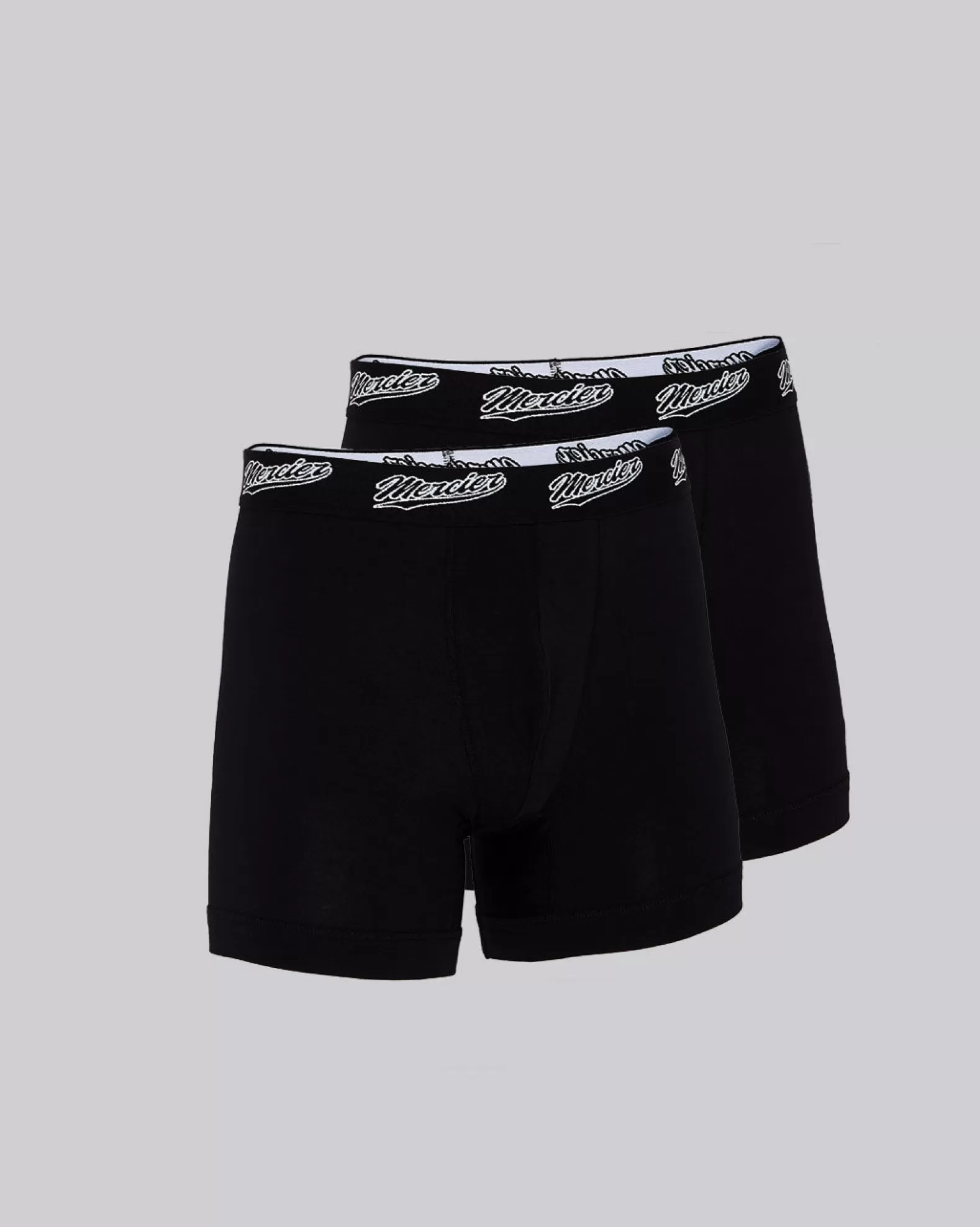 New Mercier Black Baseball Boxer Shorts 2PK