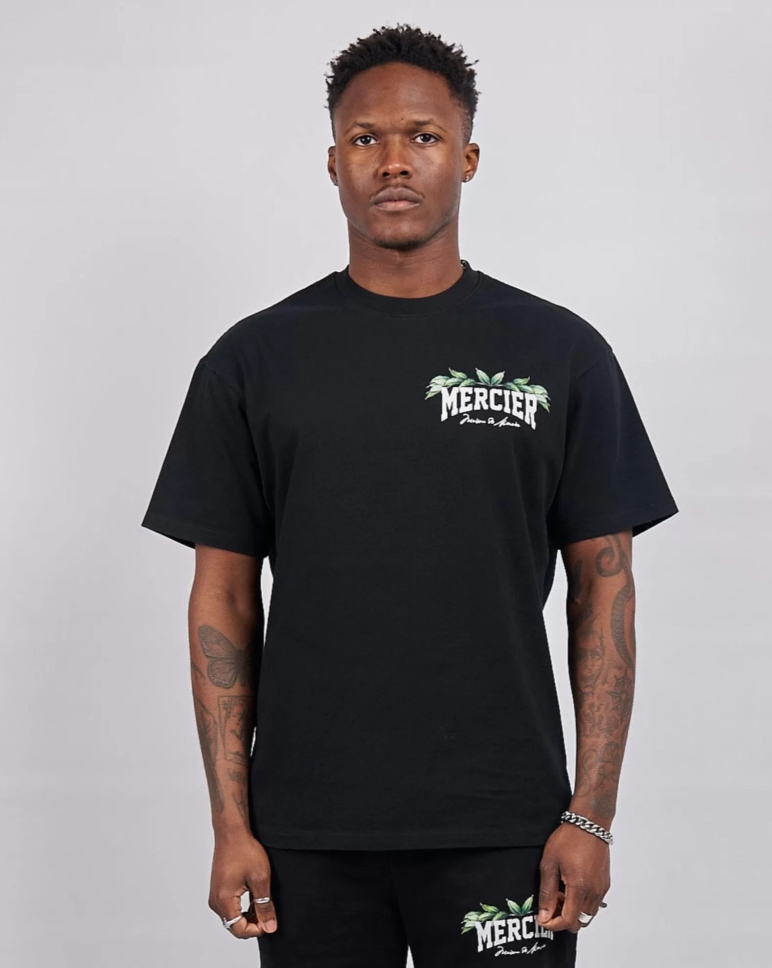 Outlet Mercier Black Botanic Court TShirt