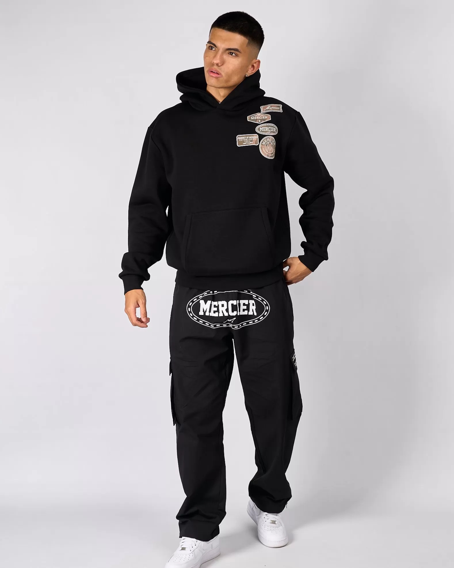 New Mercier Black Camo OG Badge Relaxed Hoodie