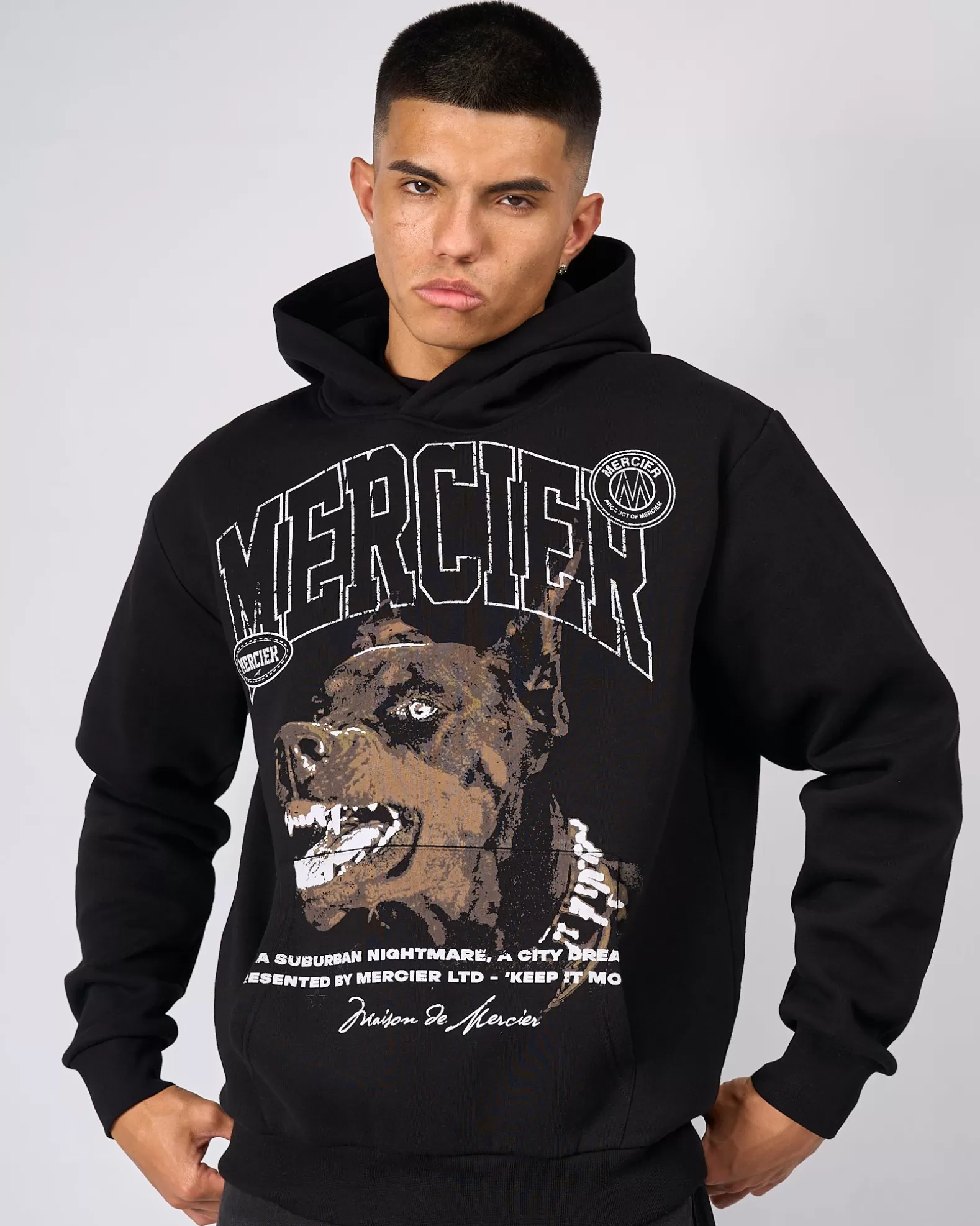 Fashion Mercier Black Defender Hoodie