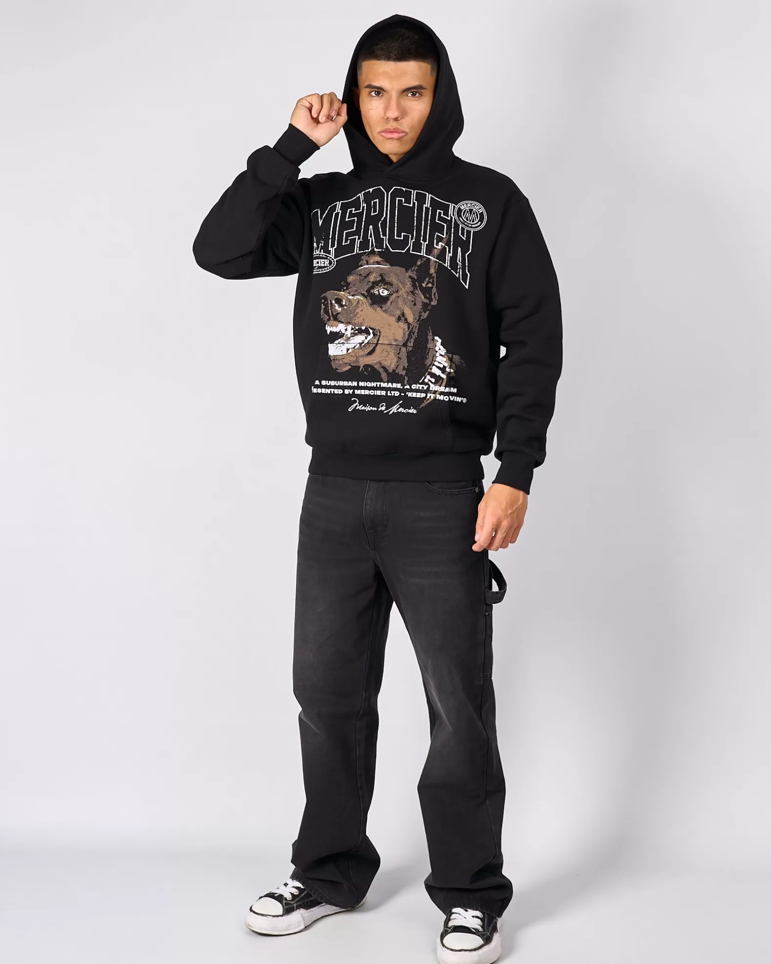 Fashion Mercier Black Defender Hoodie