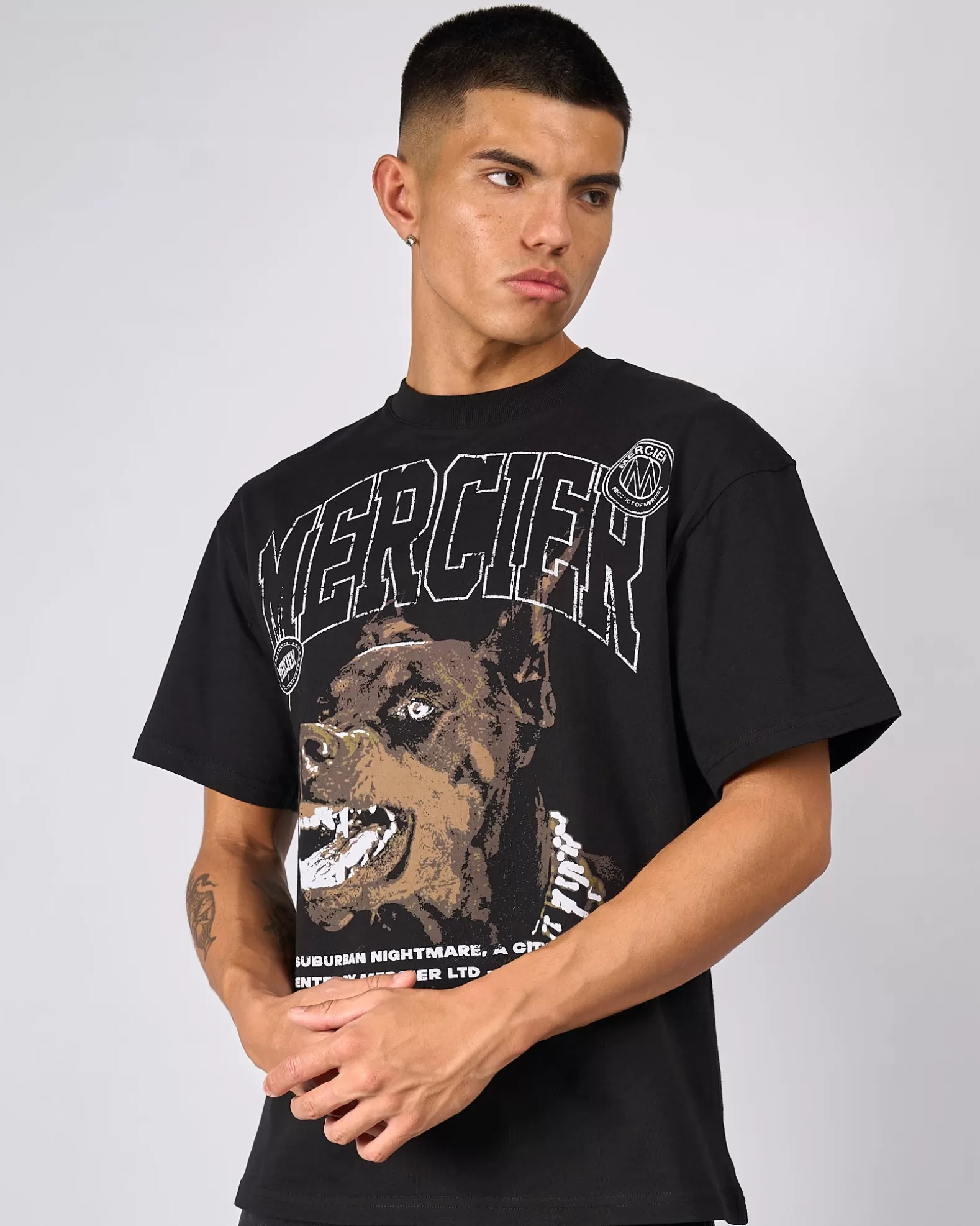 Outlet Mercier Black Defender Tshirt