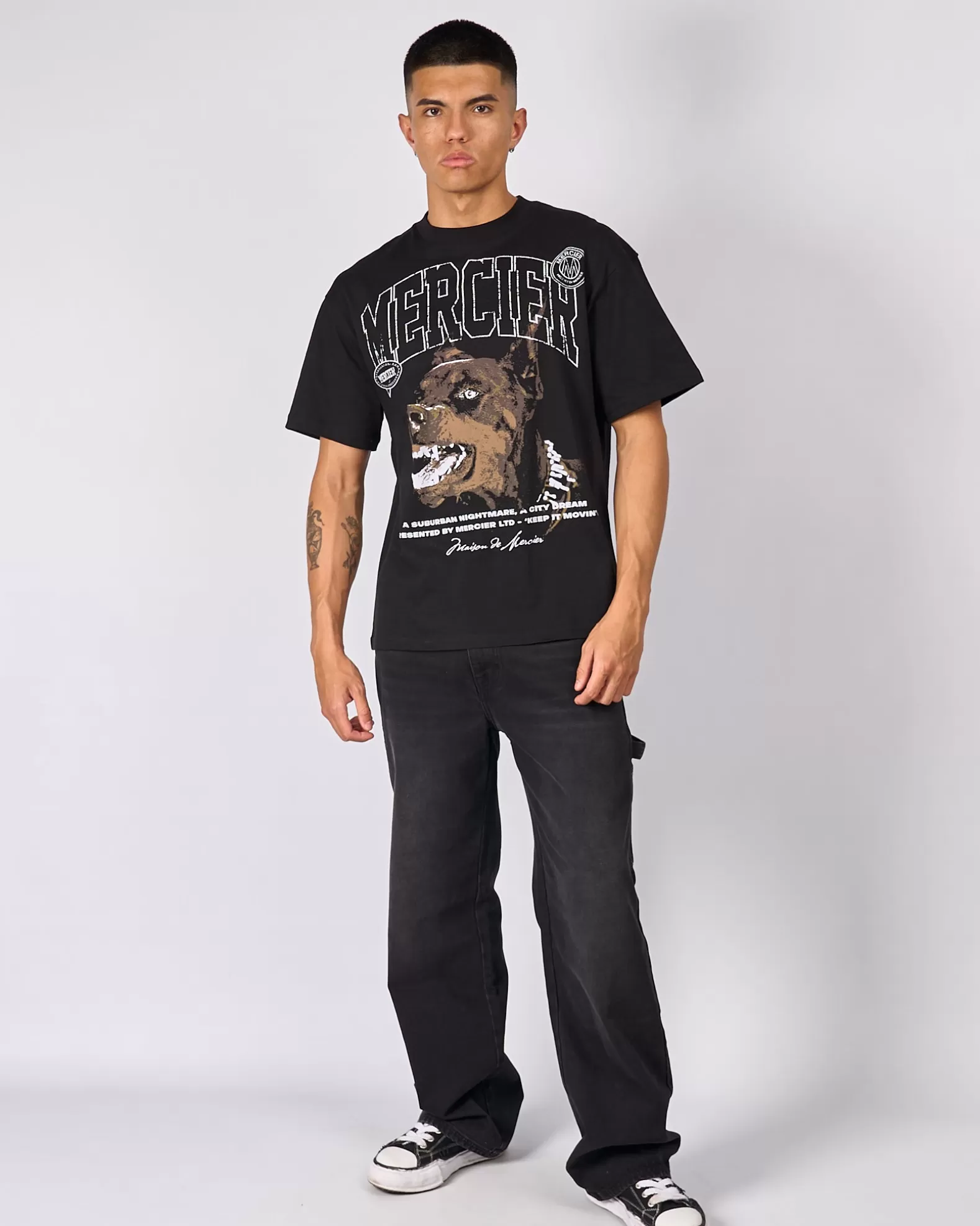 Outlet Mercier Black Defender Tshirt