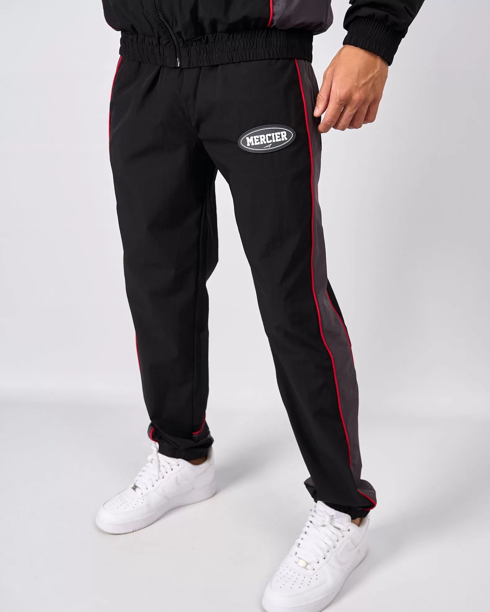 Flash Sale Mercier Black Grey Maison Racer Track Pants