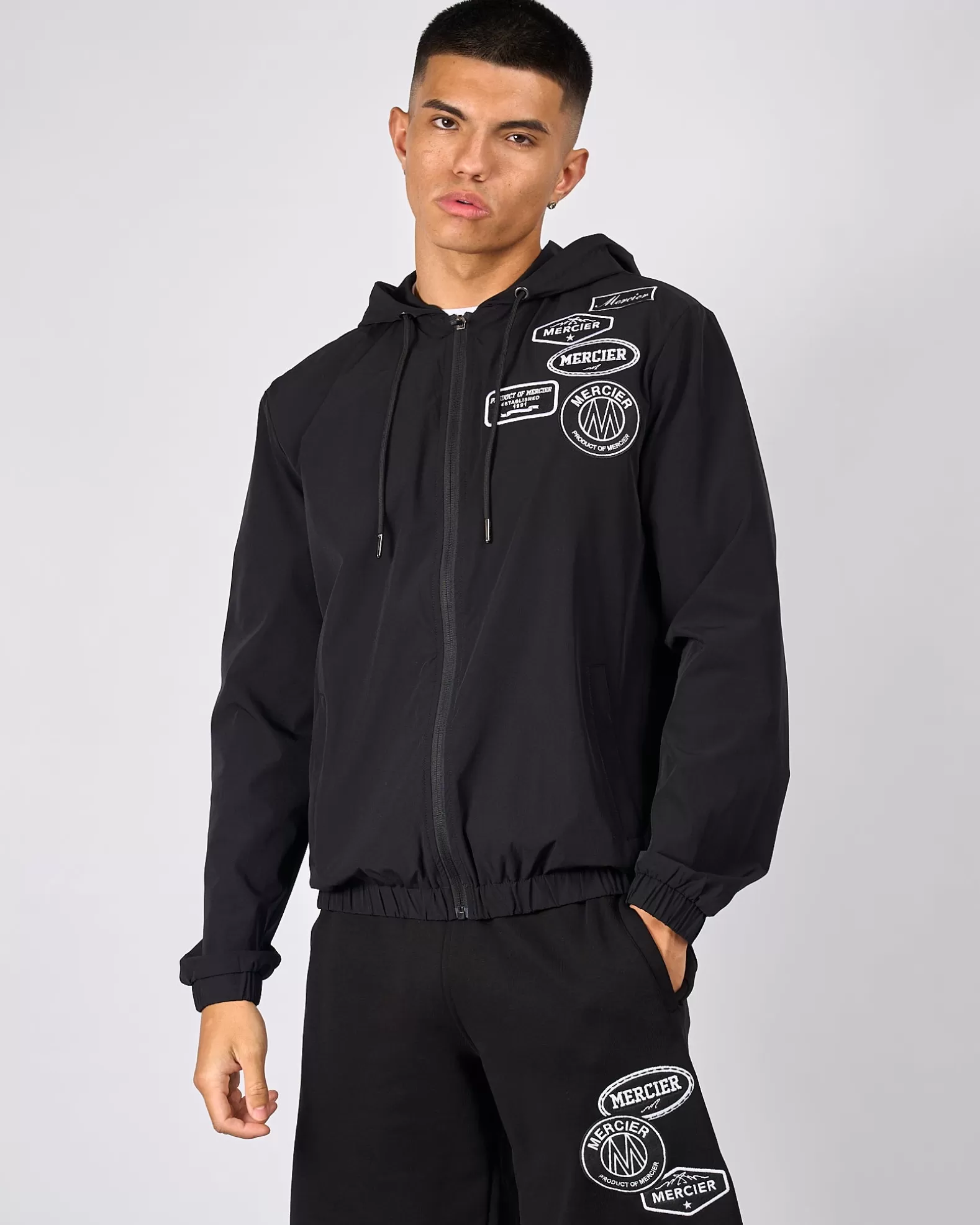 Best Sale Mercier Black Mono Windbreaker