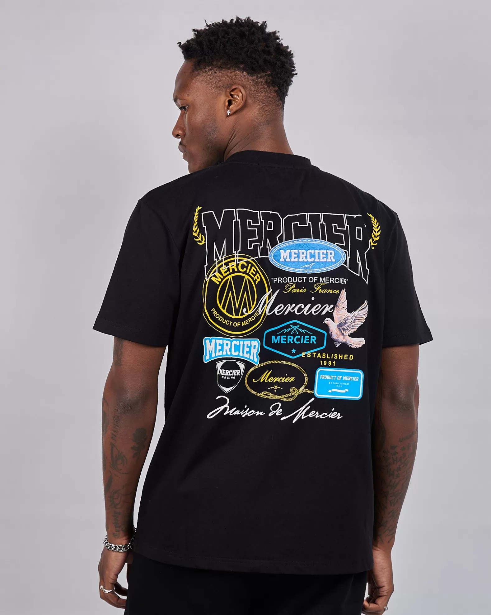 Best Mercier Black Multi Tour Tshirt