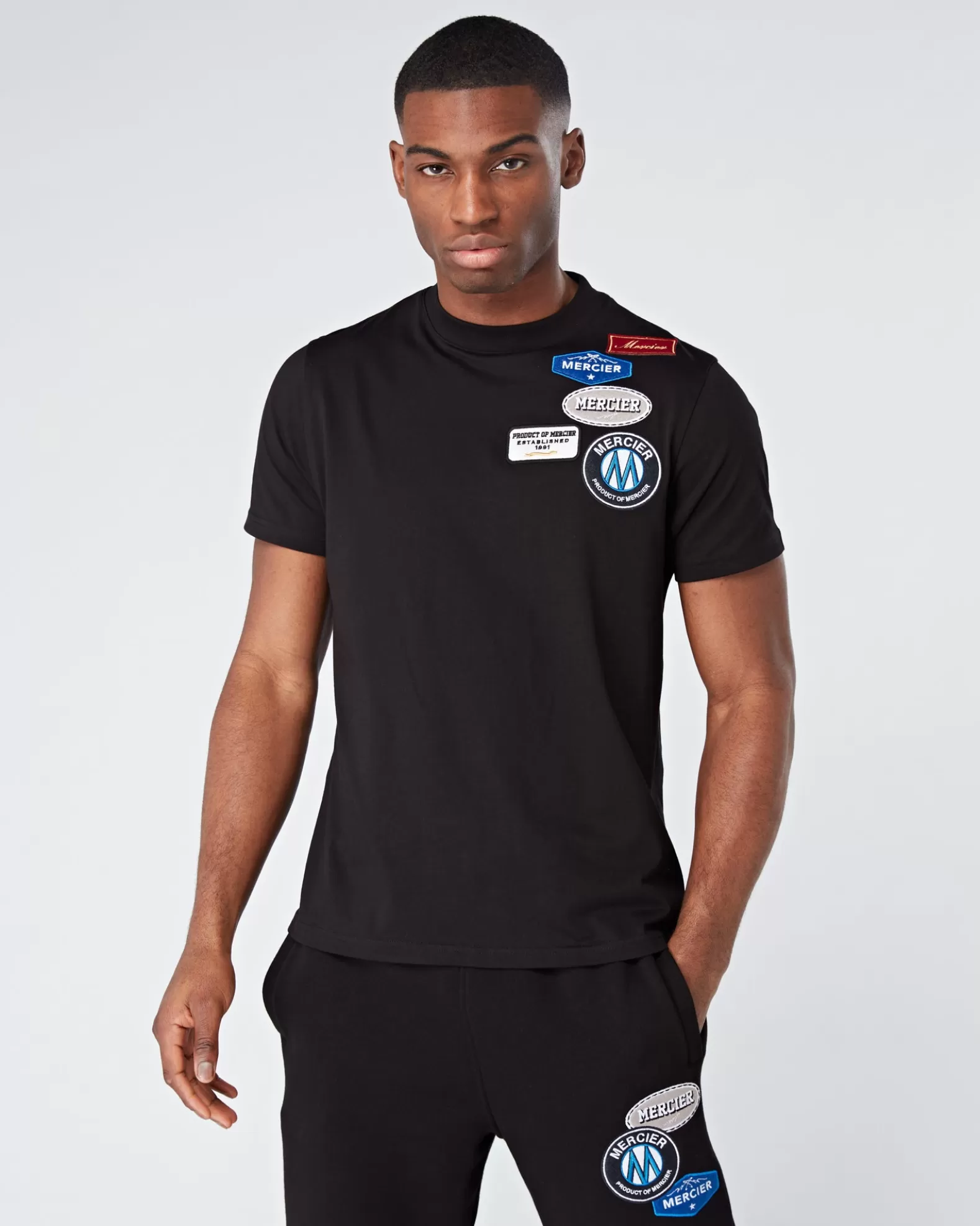 Hot Mercier Black OG Badge Tshirt