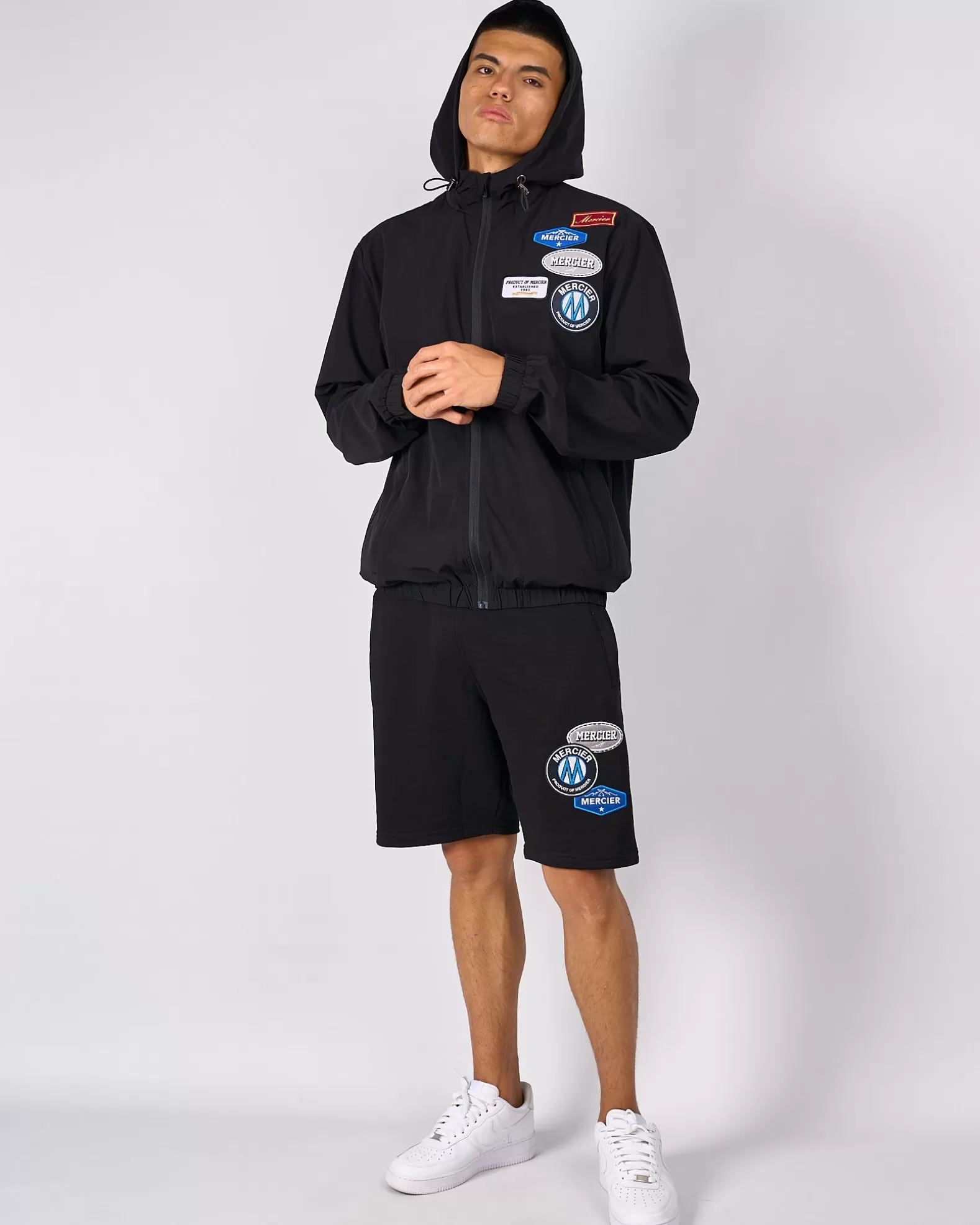 Cheap Mercier Black OG Badge Windbreaker