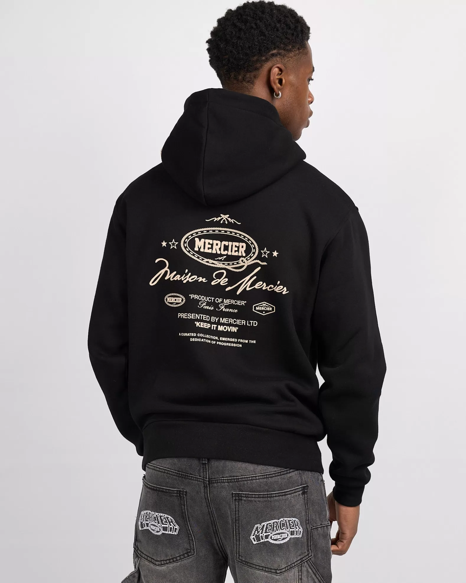 Cheap Mercier Black Round Up Hoodie