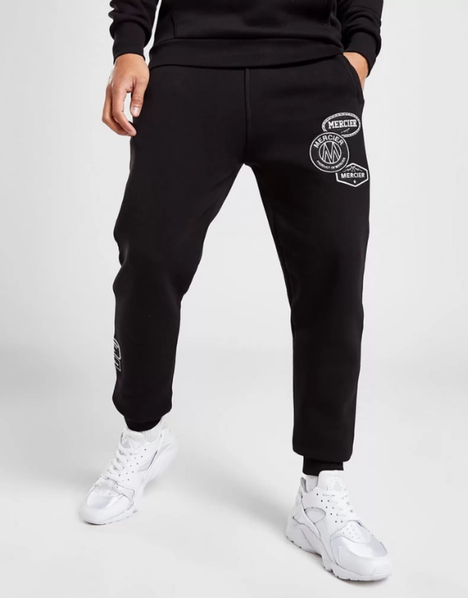 Clearance Mercier Black Mono Badge Joggers