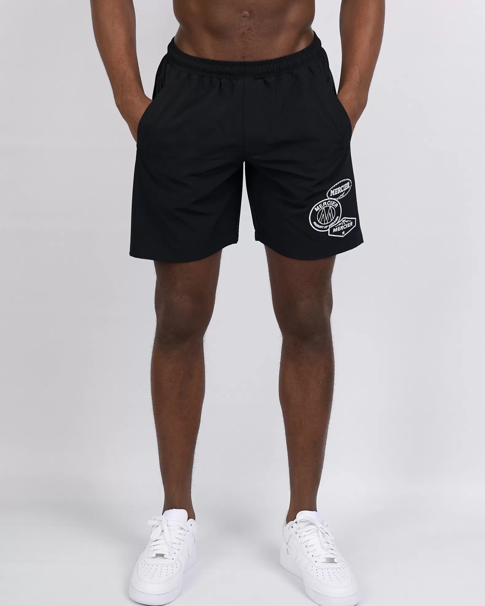 Store Mercier Black Mono Swim Shorts