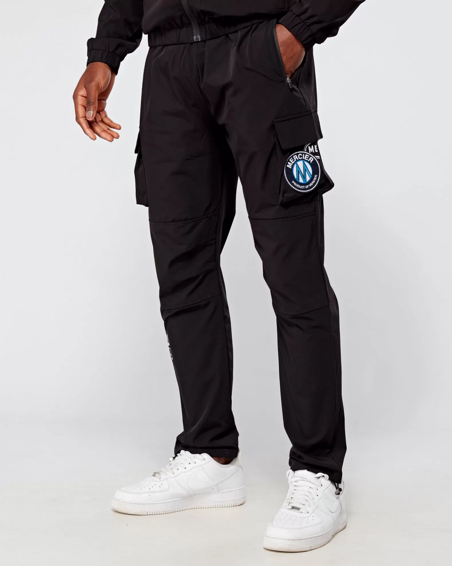 Best Sale Mercier Black Monochrome V2 Badge Cargos