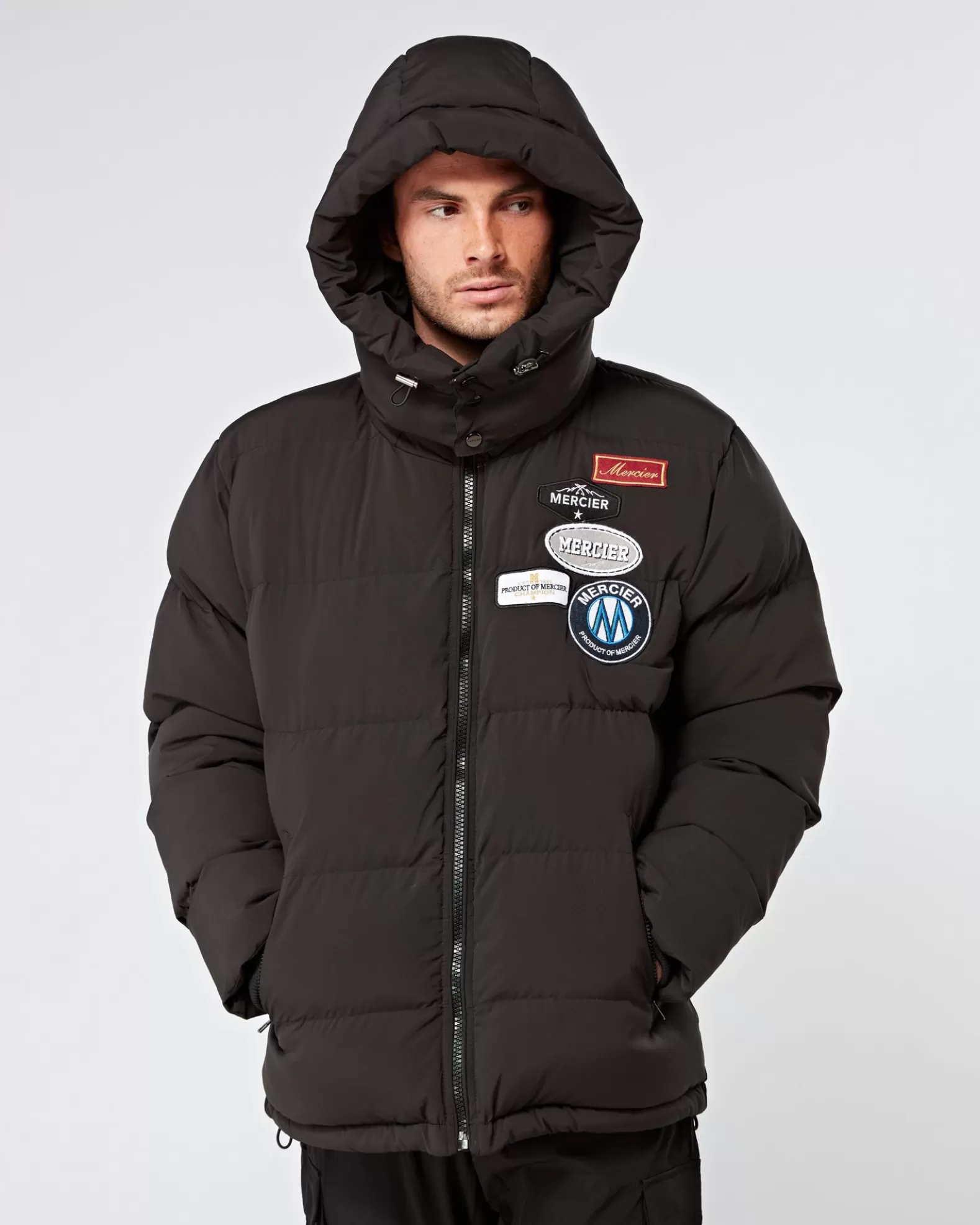 Best Mercier Black OG Badge Puffer Jacket