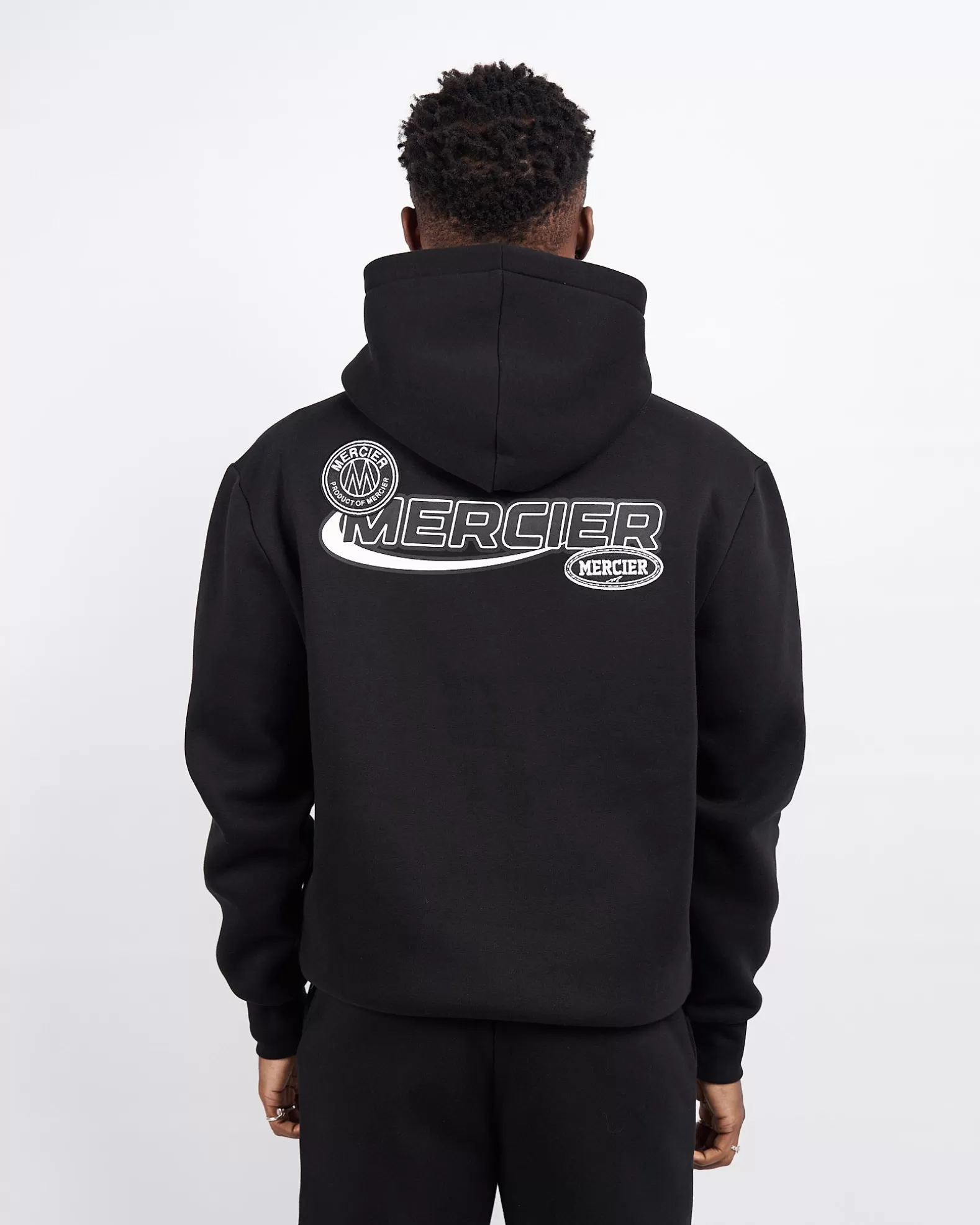 Best Mercier Black Racer Badge Hoodie