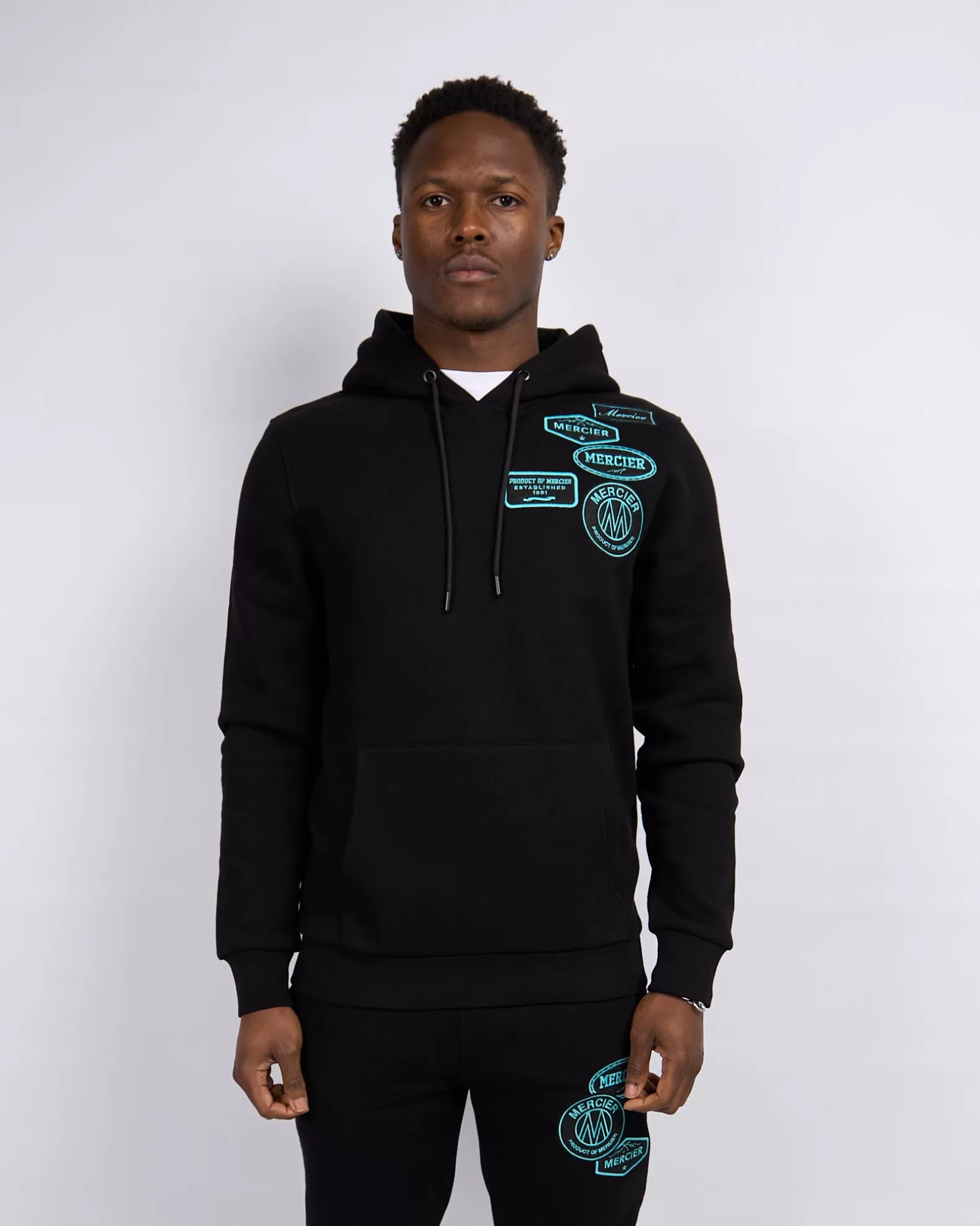 Best Mercier Black Tiffany OG Badge Hoodie