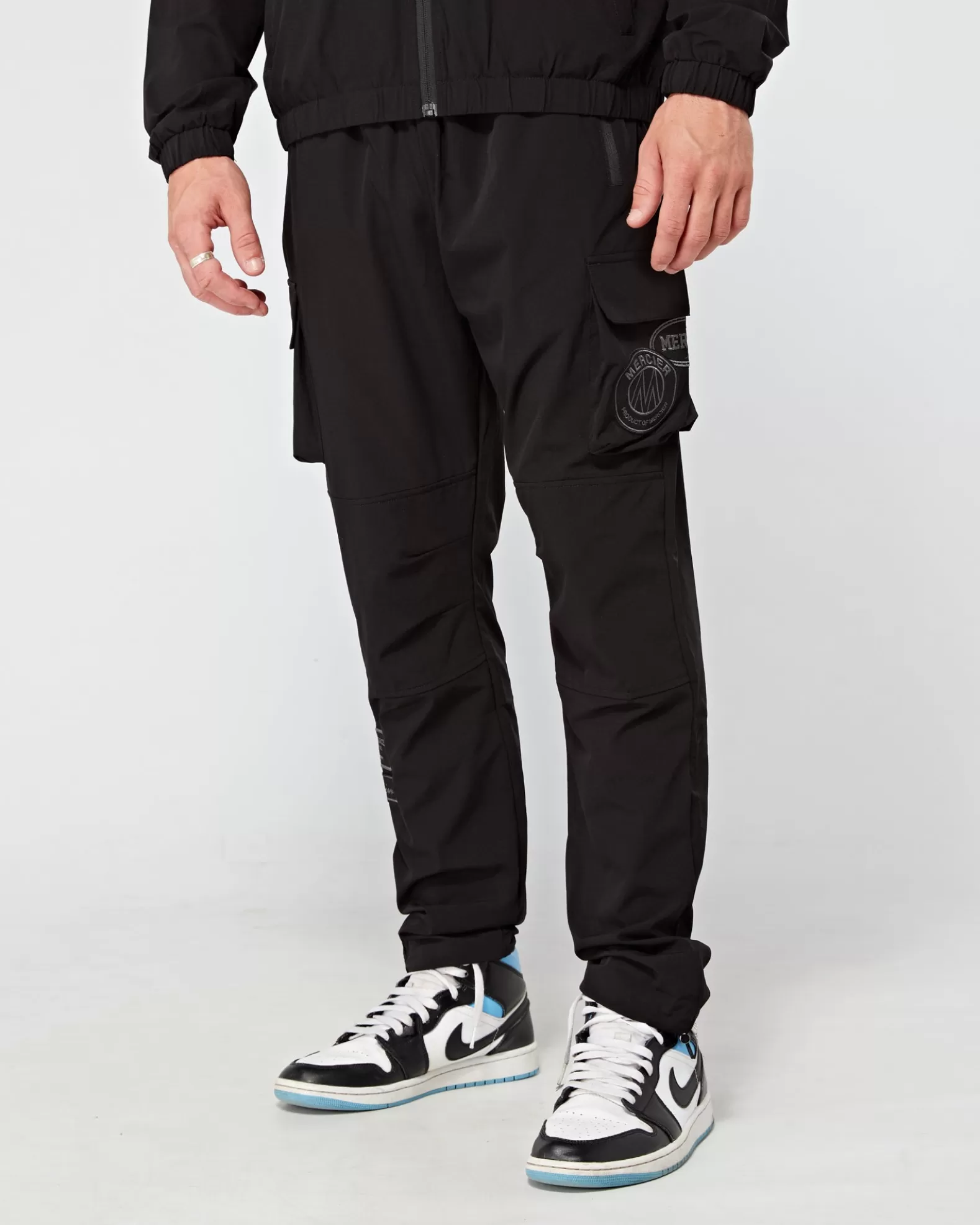 Discount Mercier Black Tonal Badge Cargos