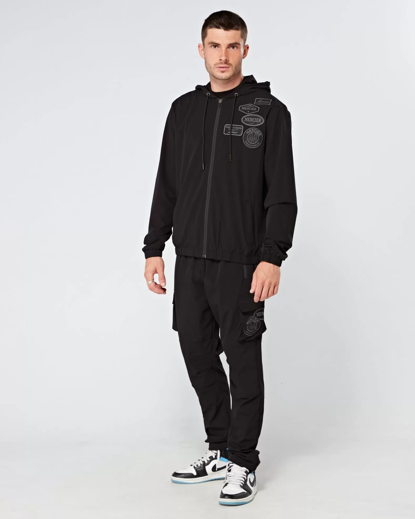 Discount Mercier Black Tonal Badge Cargos