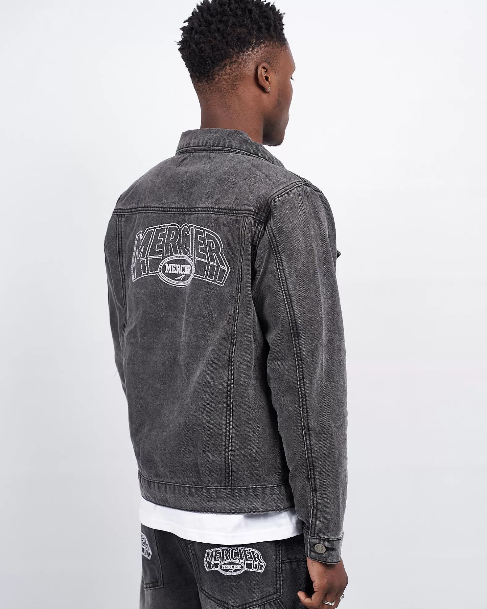 Flash Sale Mercier Charcoal Court Denim Jacket