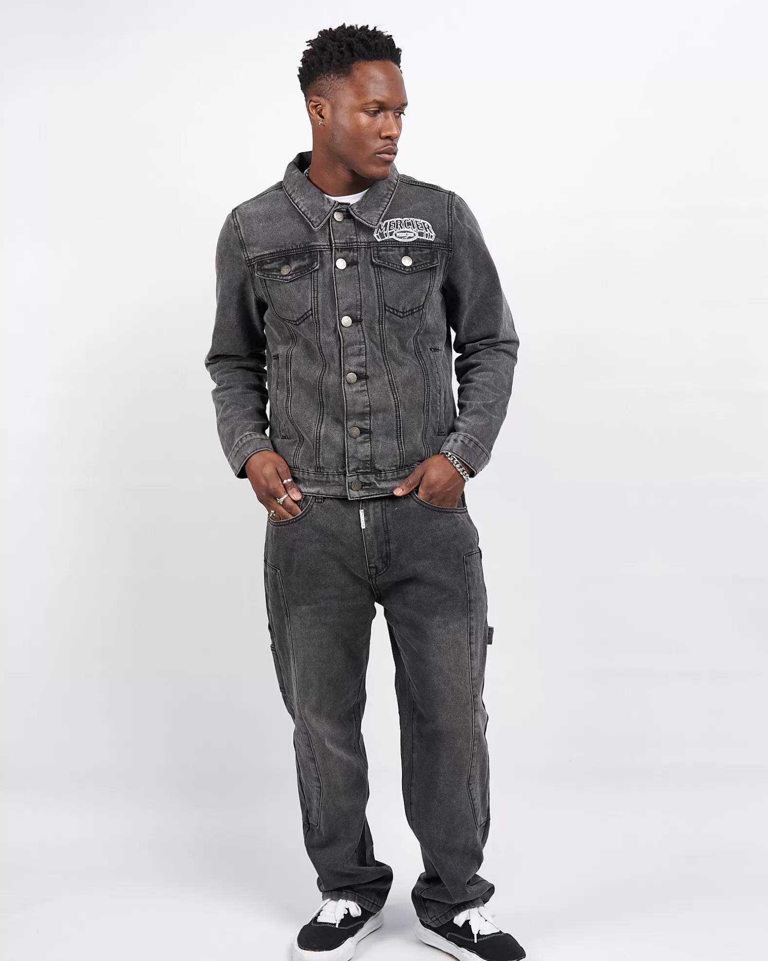 Best Mercier Charcoal Court Relaxed Jeans