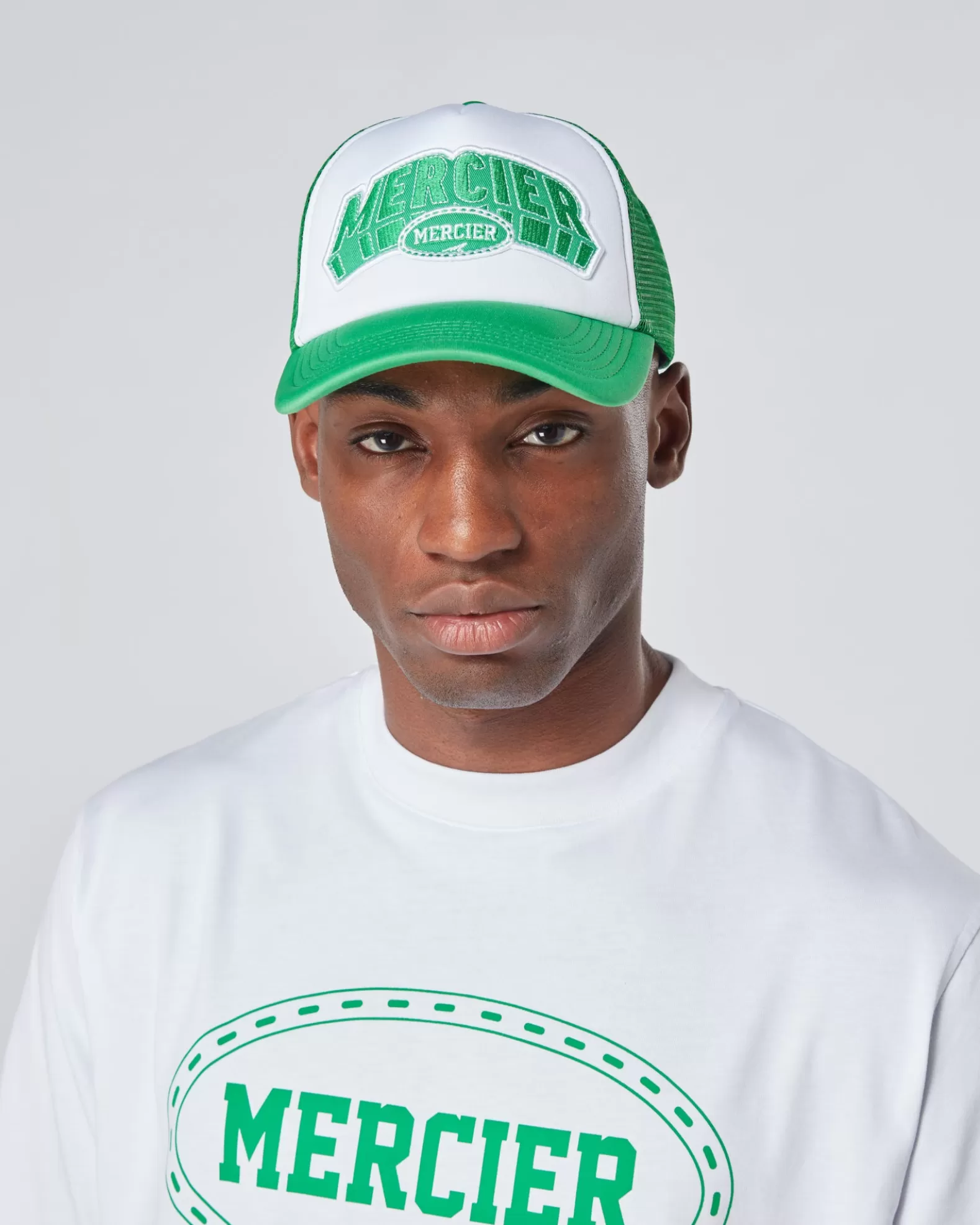 Flash Sale Mercier Green White Court Foam Trucker