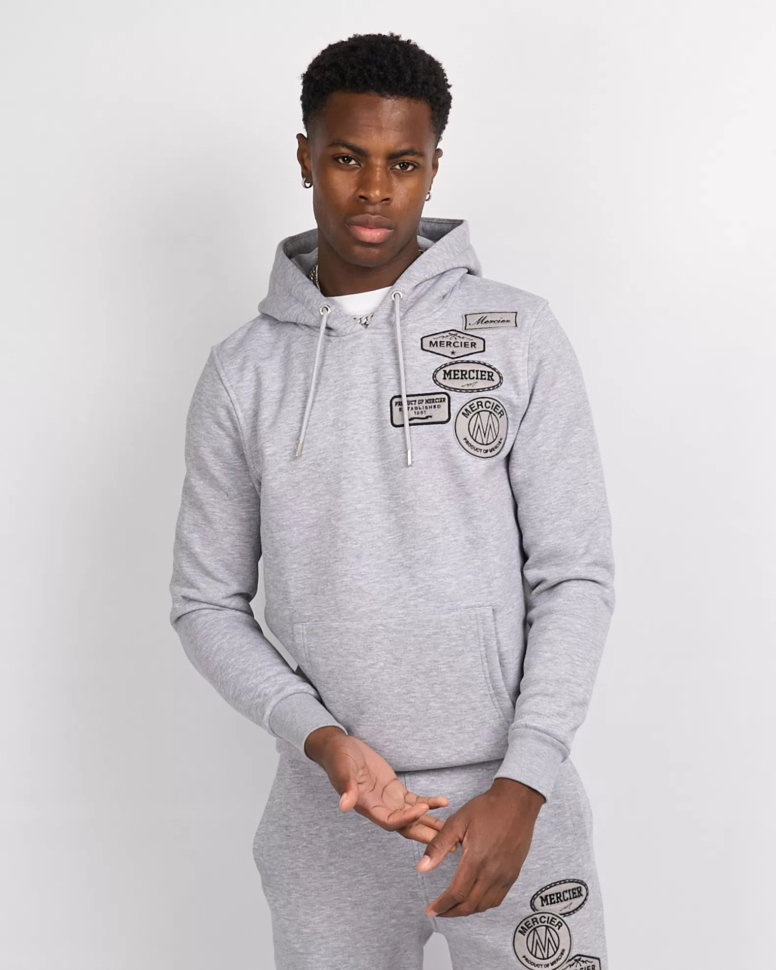 Sale Mercier Grey Marl Blend OG Hoodie