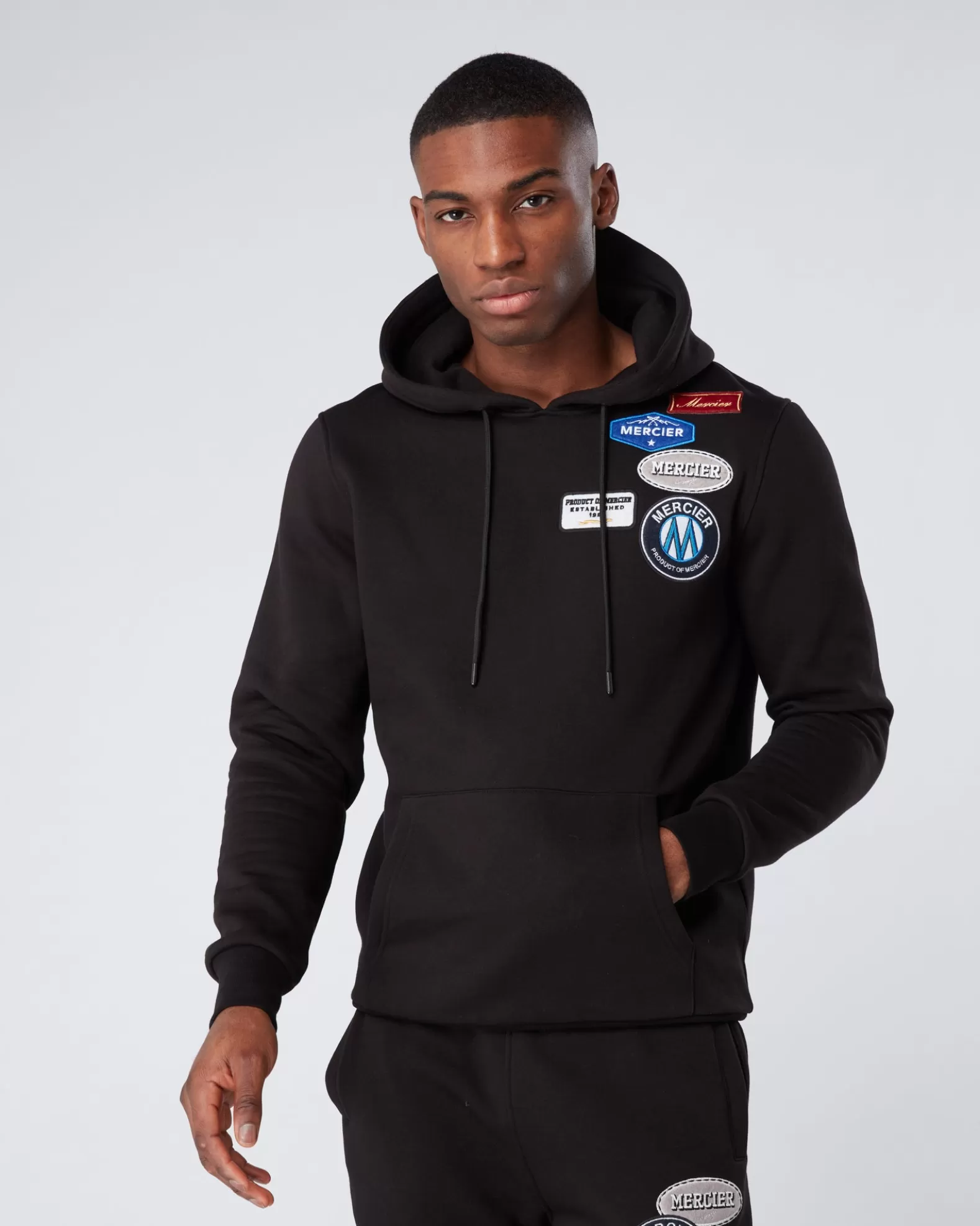 Shop Mercier OG Badge Hoodie Black