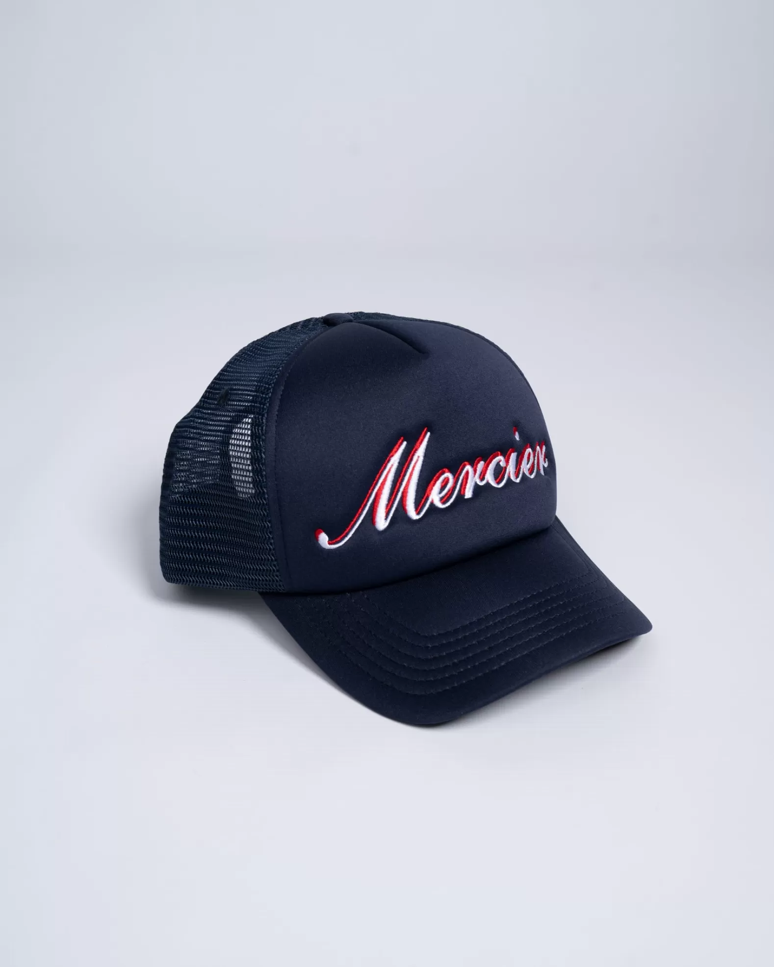 Fashion Mercier Navy Signature Foam Trucker