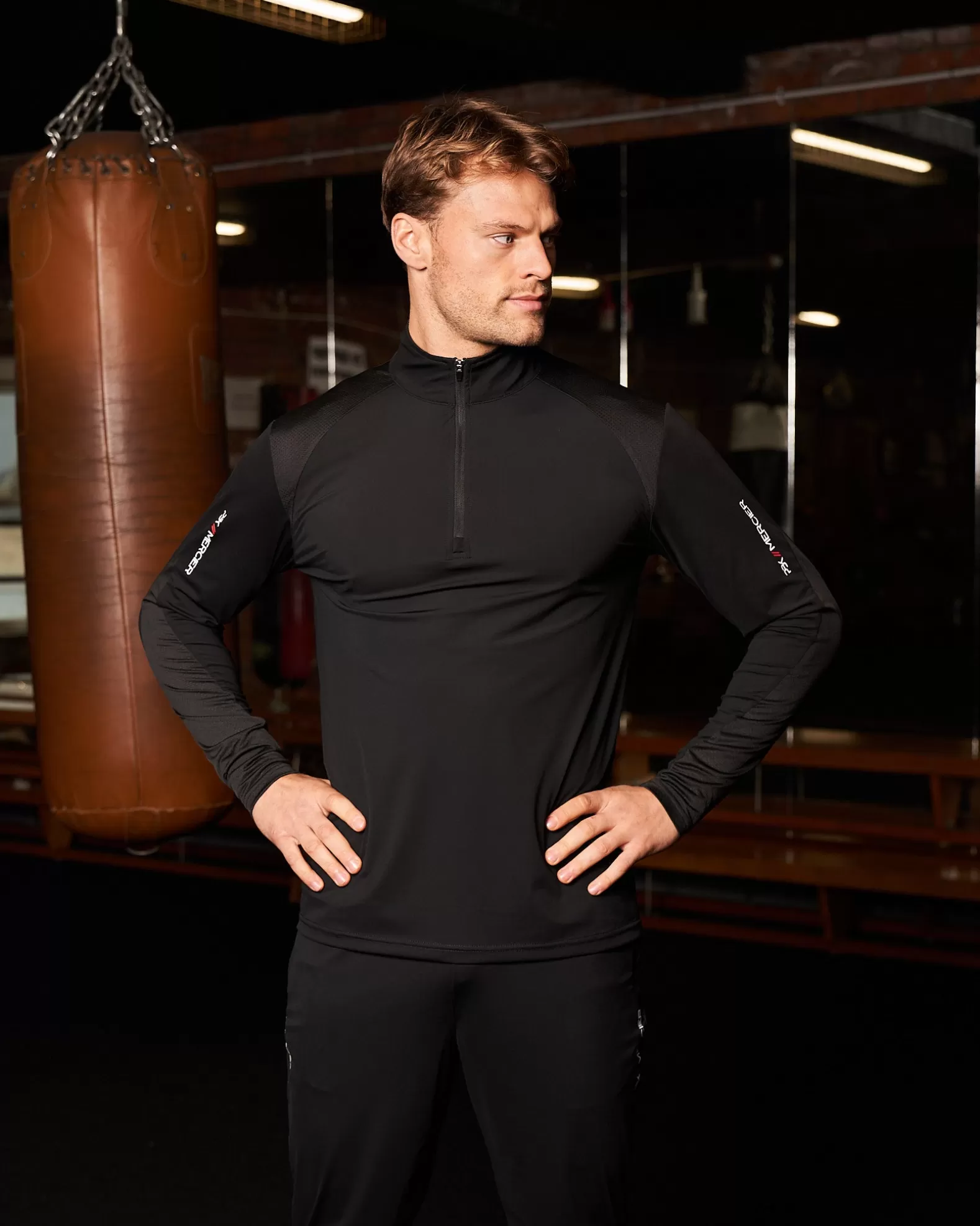 Best Mercier PBK// Performance 1/4 Long sleeve Black