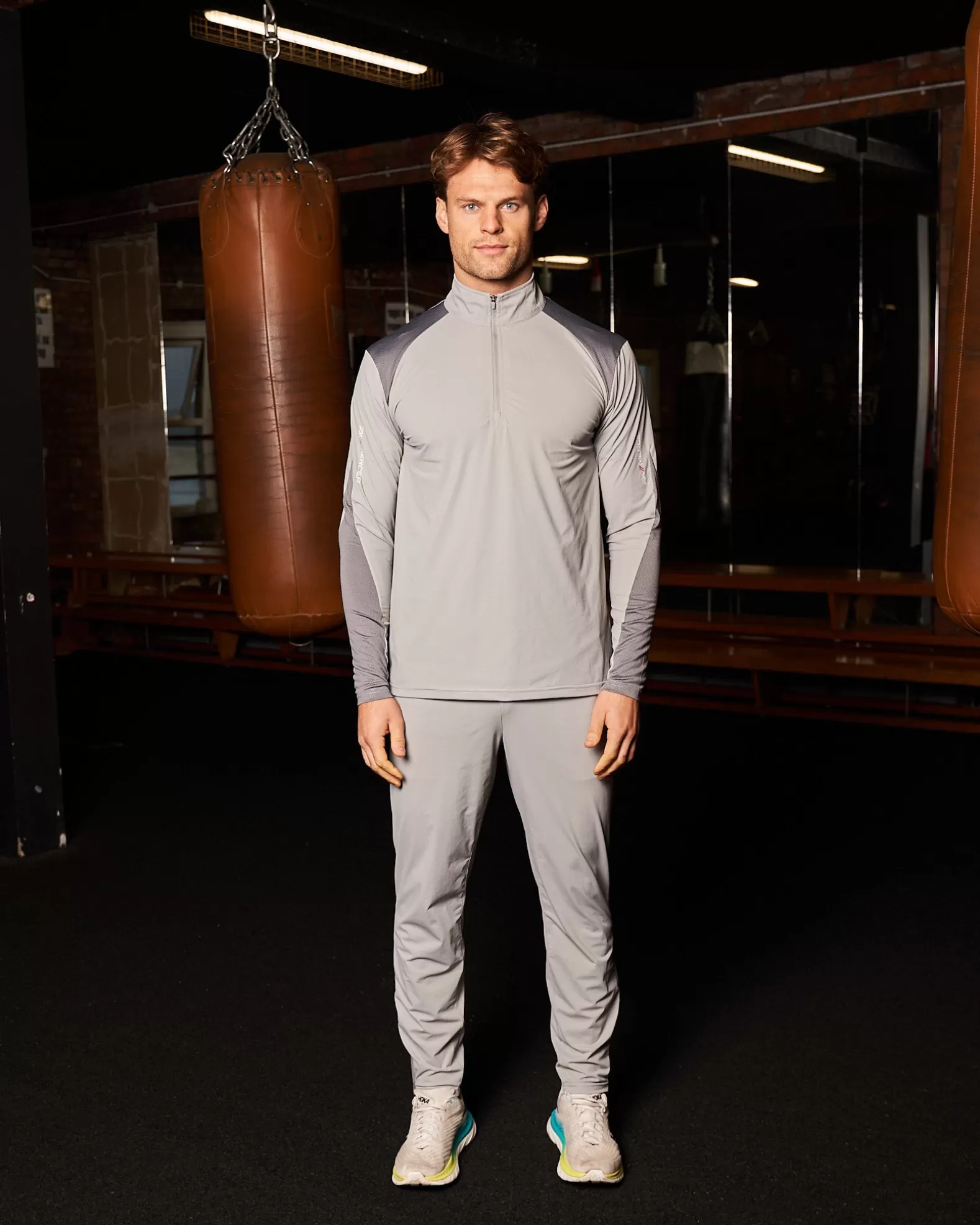 Store Mercier PBK// Performance 1/4 Long sleeve Grey