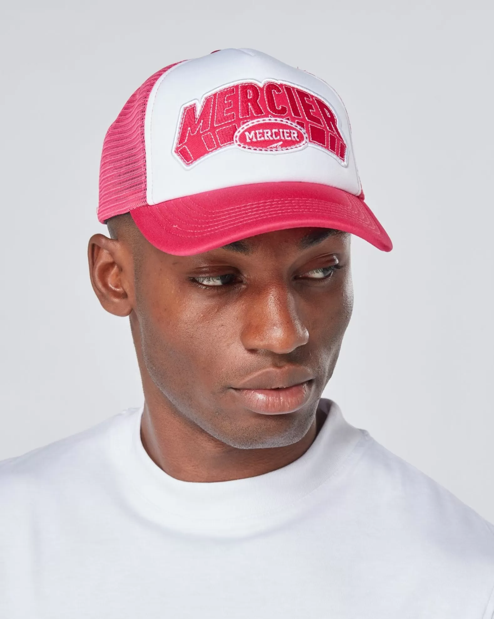 Shop Mercier Pink White Court Foam Trucker