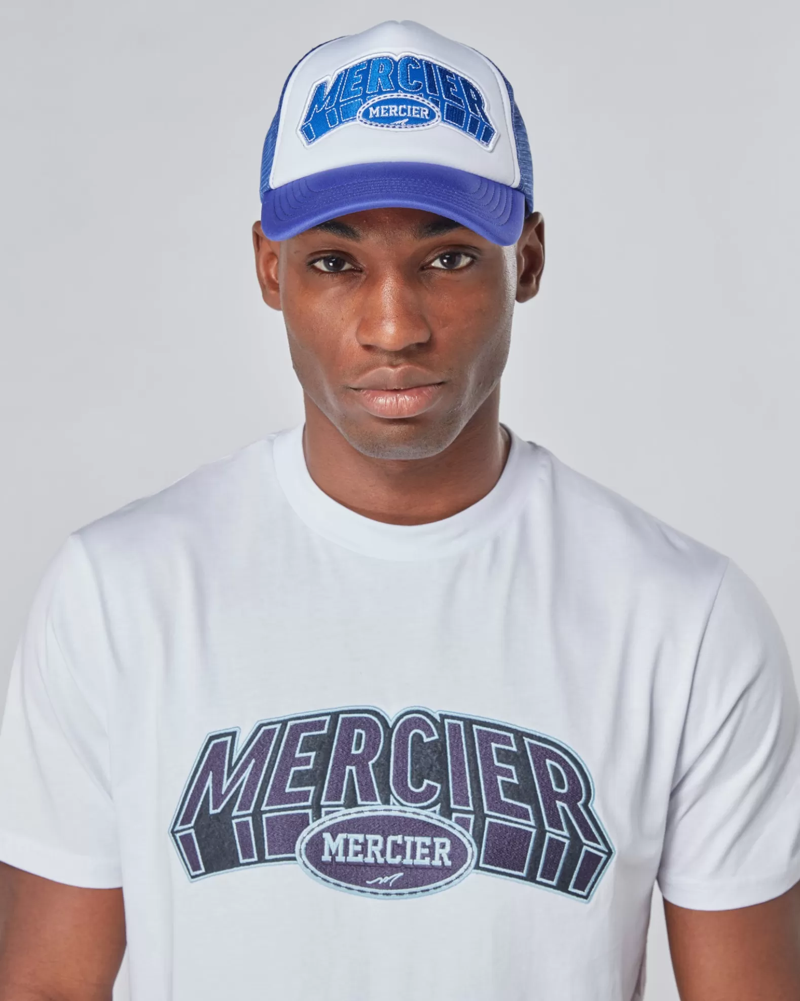 Store Mercier Purple White Court Foam Trucker