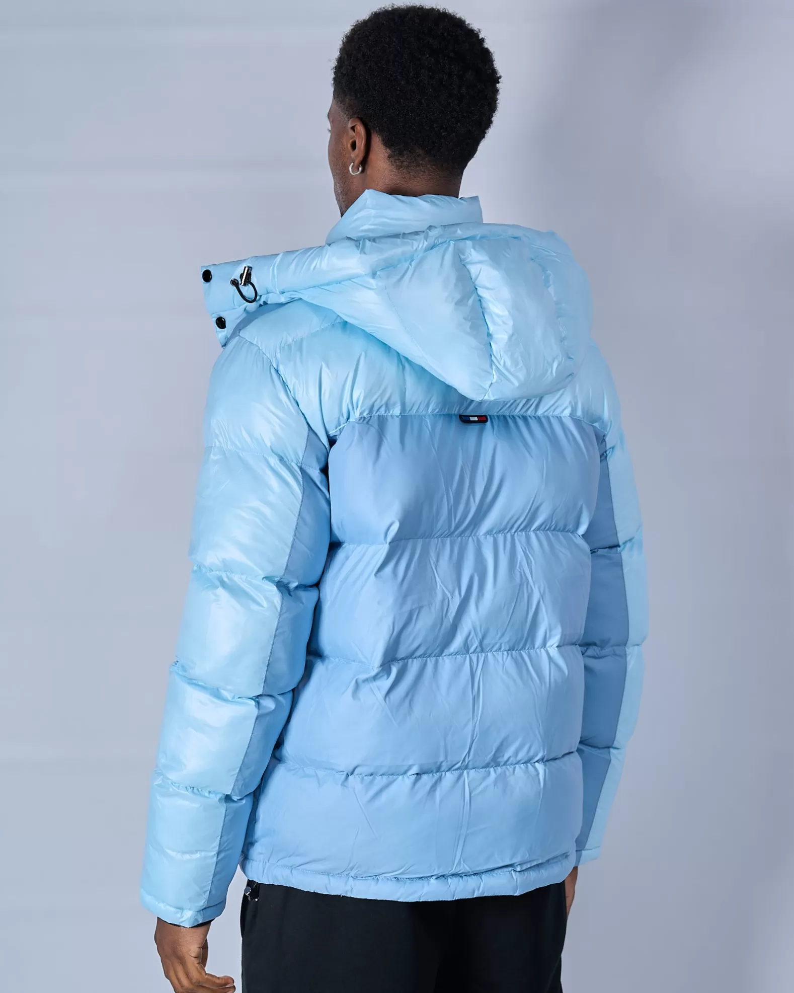 Online Mercier Sky Blue OG badge Panelled Jacket