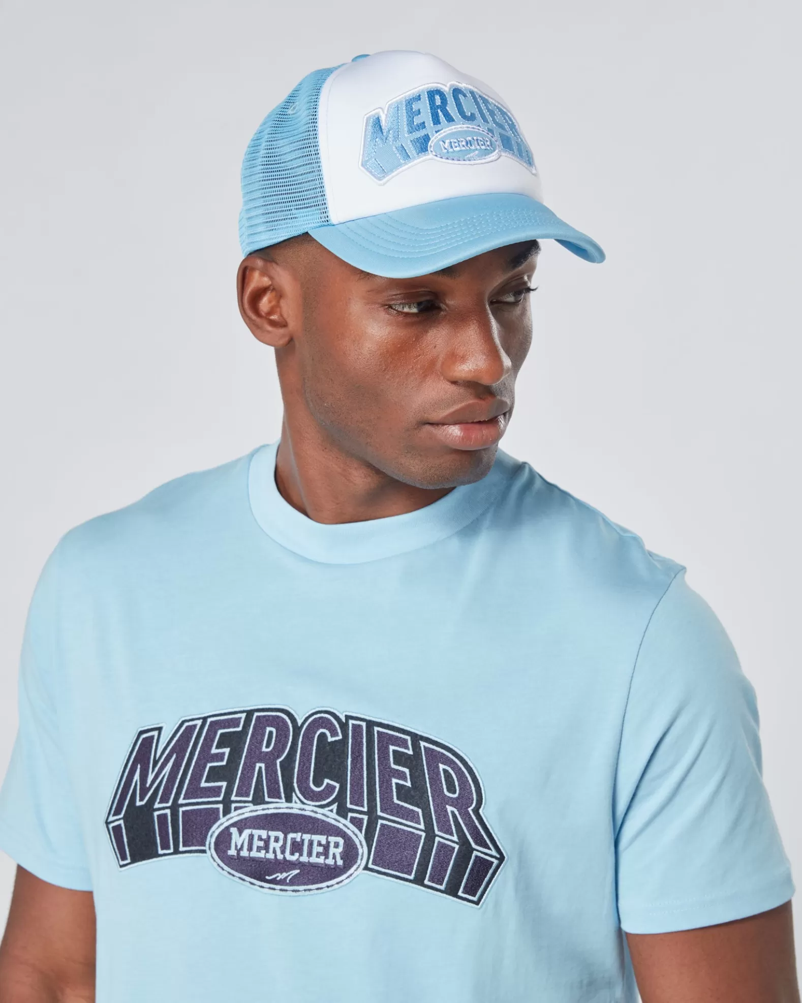 Discount Mercier Sky White Court Foam Trucker