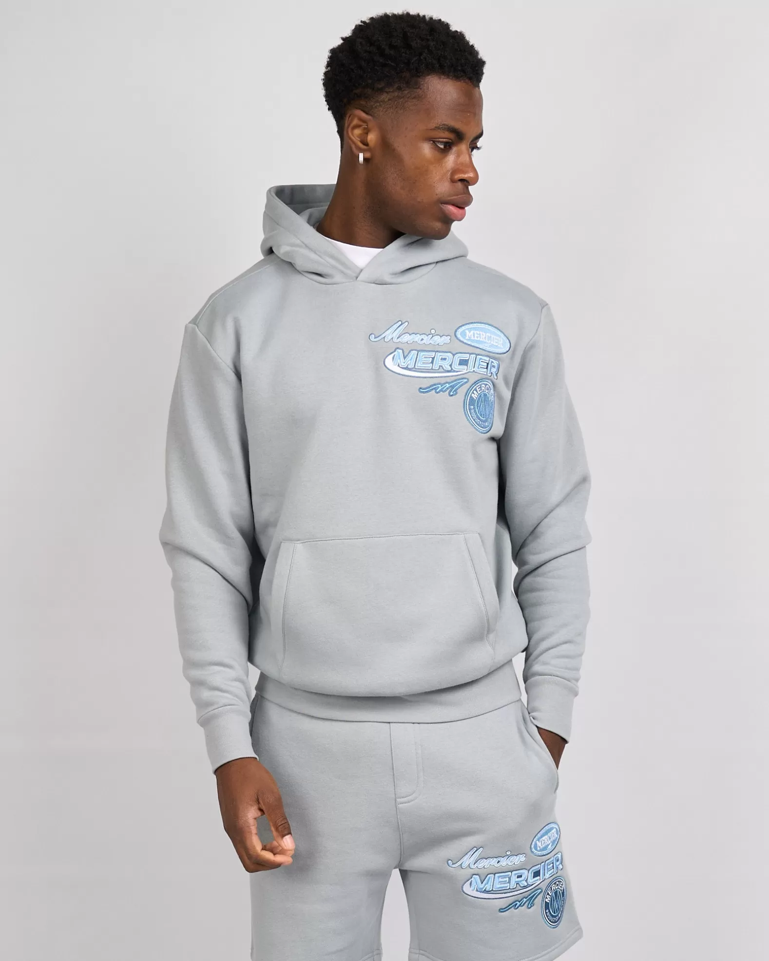 Shop Mercier Smoke Blue Racer Hoodie