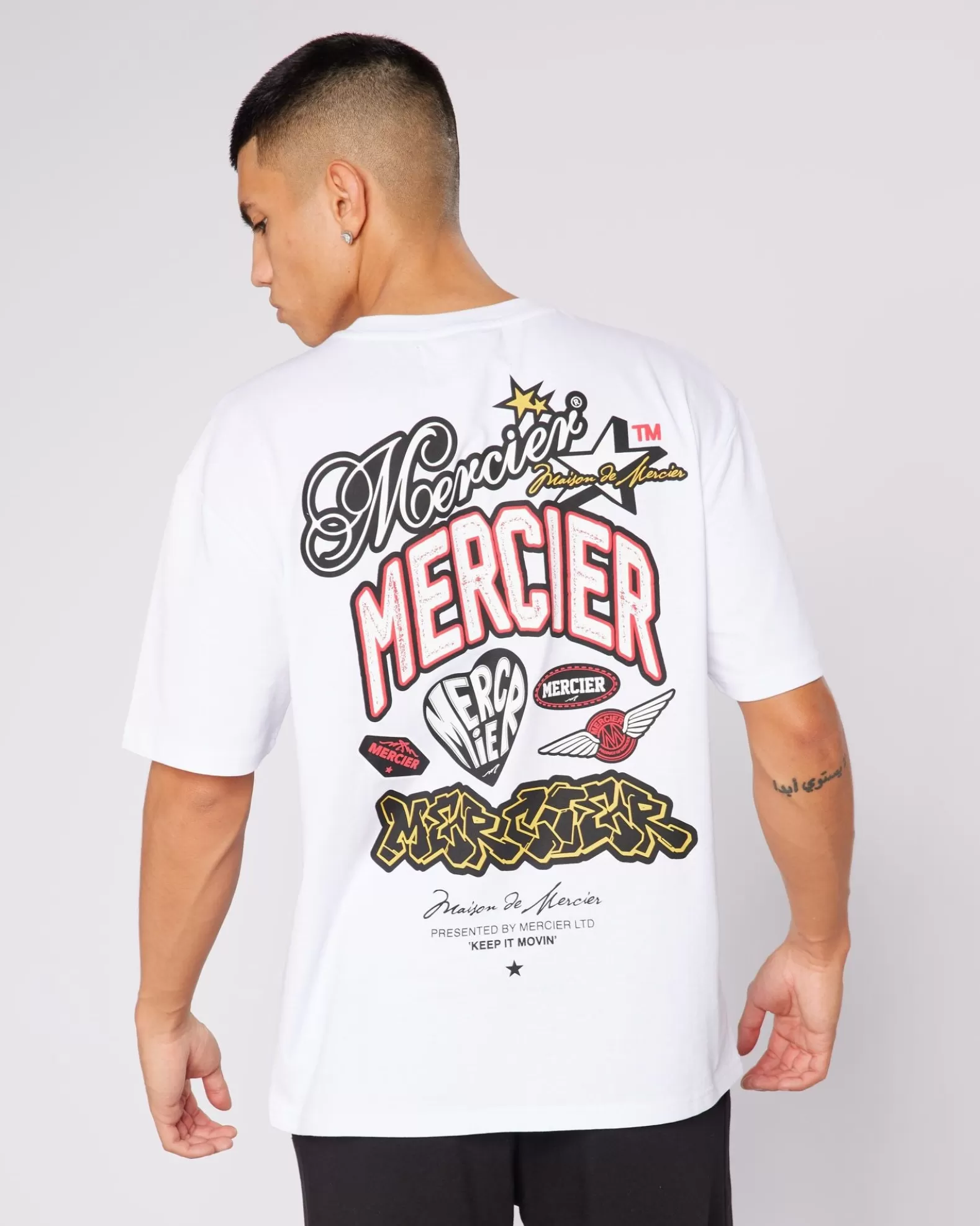 Shop Mercier White Guerrilla Tshirt