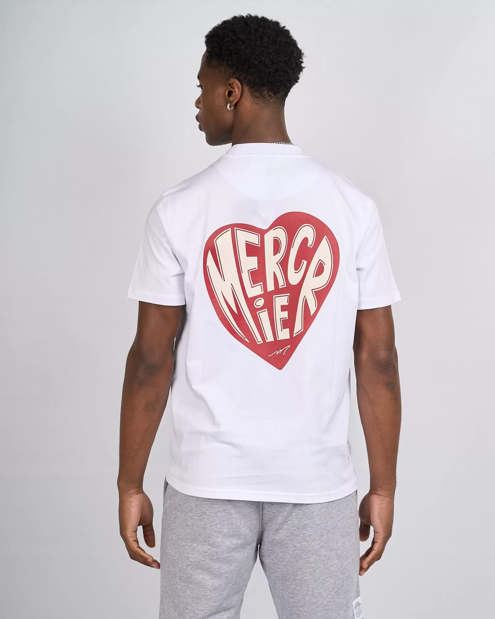 Best Sale Mercier White Heart Tshirt