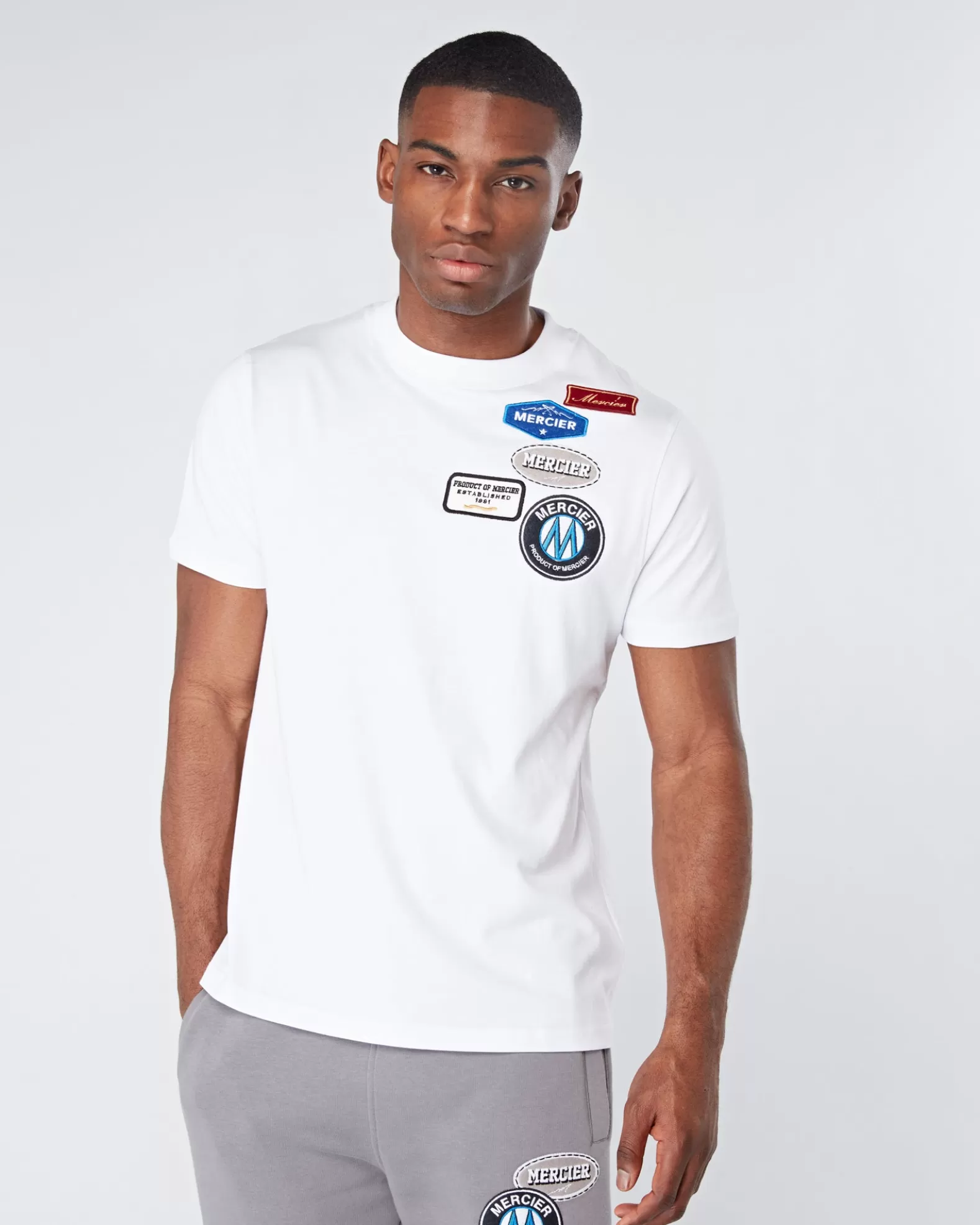 Cheap Mercier White OG Badge Tshirt