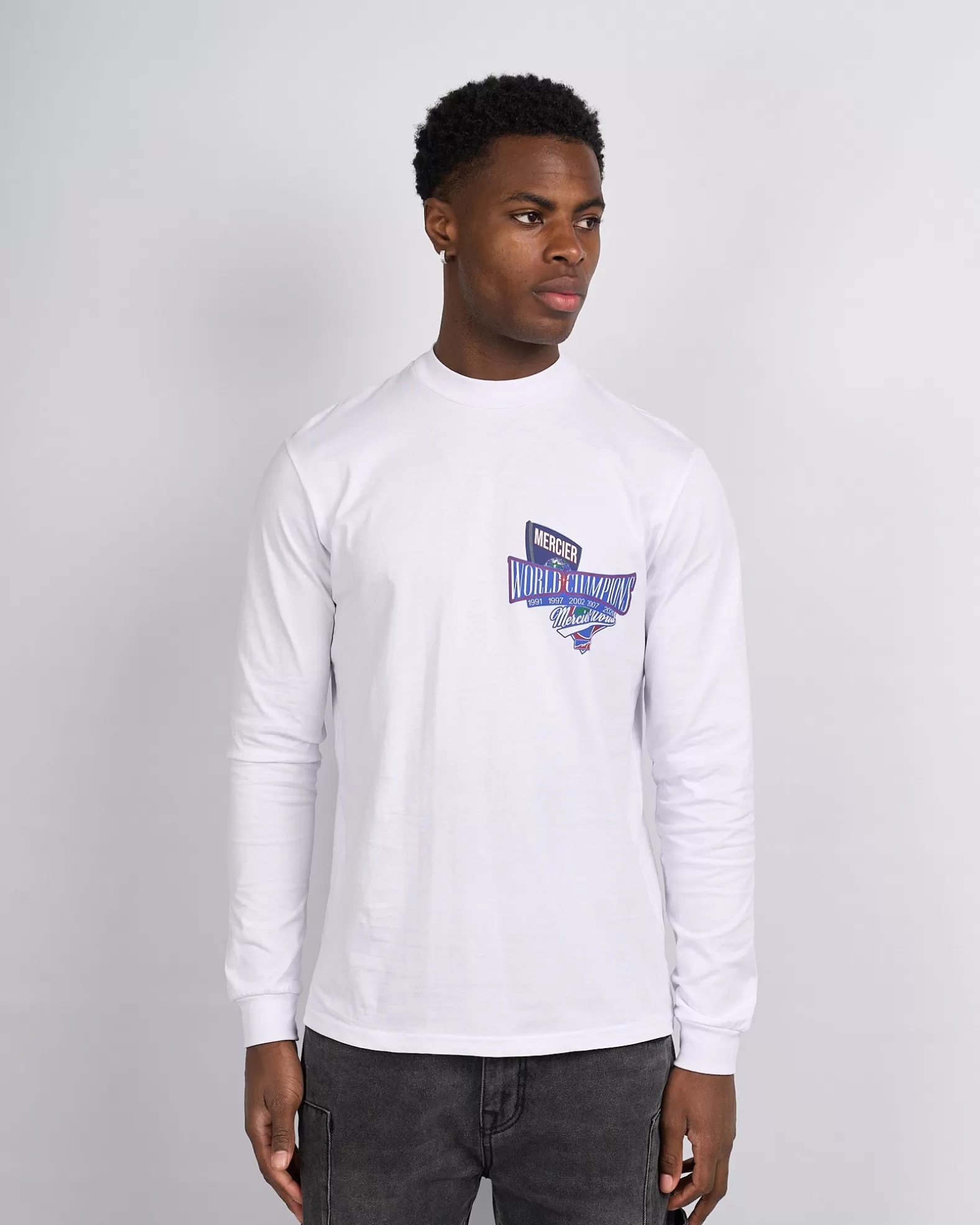 Cheap Mercier White The Series longsleeve Tshirt