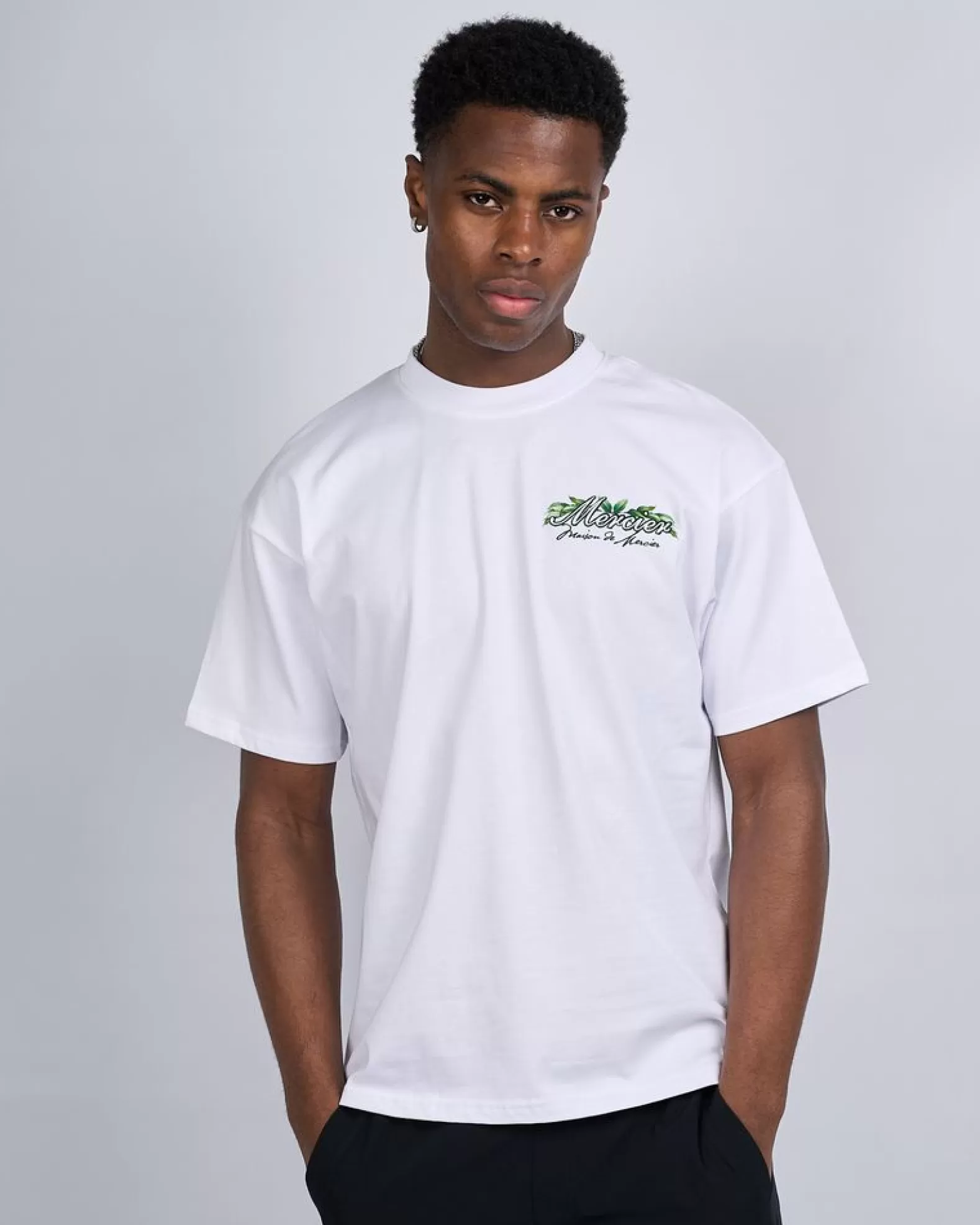 Sale Mercier White Palm Serve Tshirt