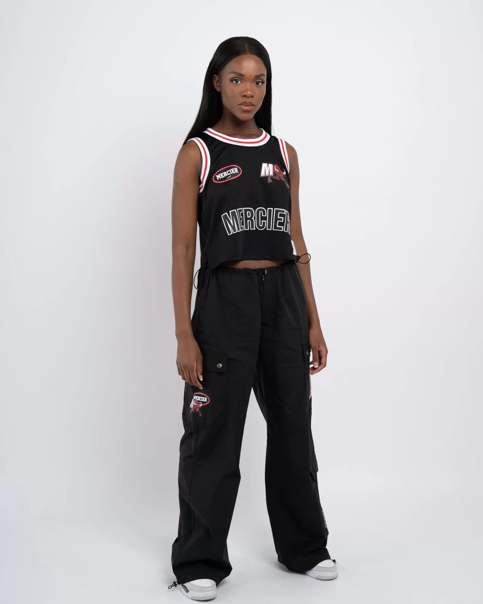 Sale Mercier Womens Black Crawford Basketball Vest