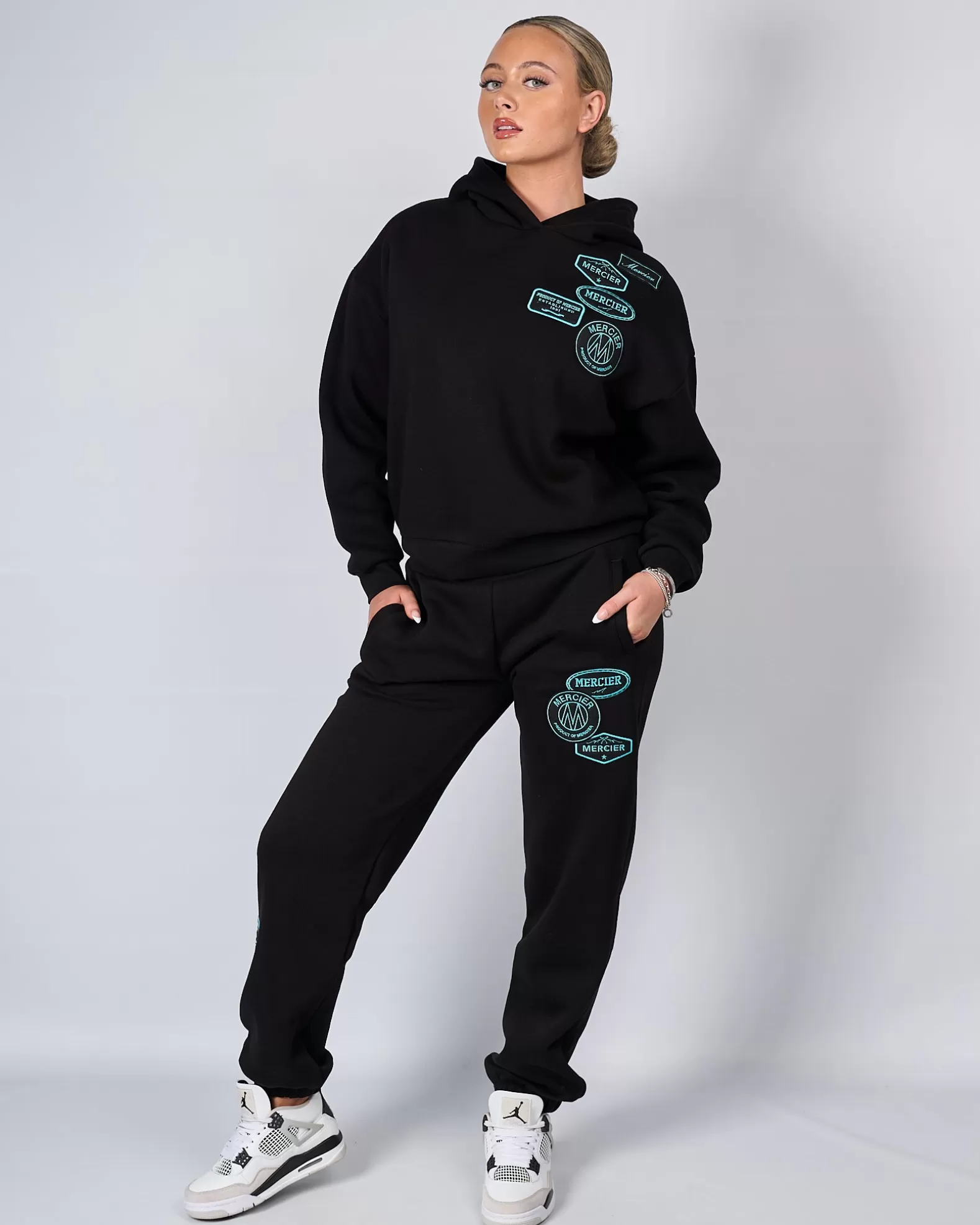 Flash Sale Mercier Womens Black Tiffany OG Badge Joggers