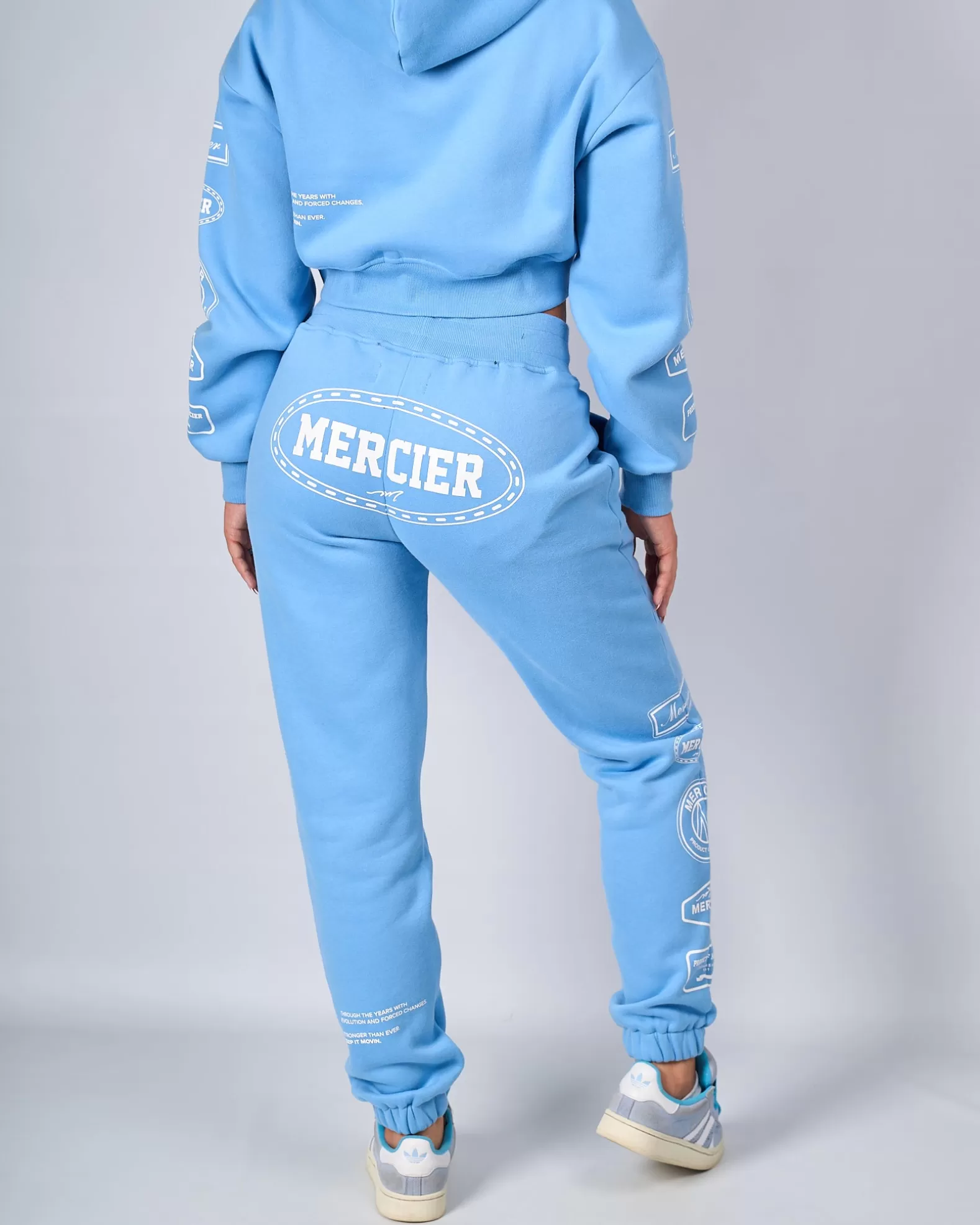 Clearance Mercier Womens Blue White Compton Joggers