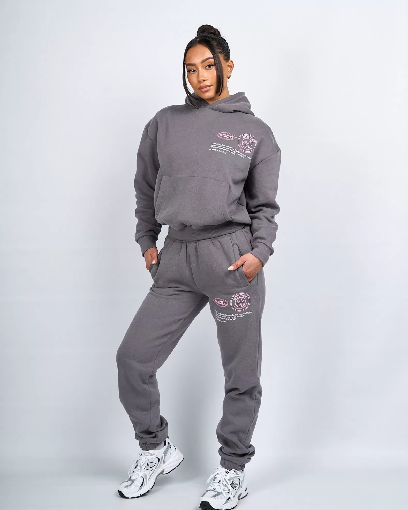 Clearance Mercier Womens Charcoal Caruso Hoodie