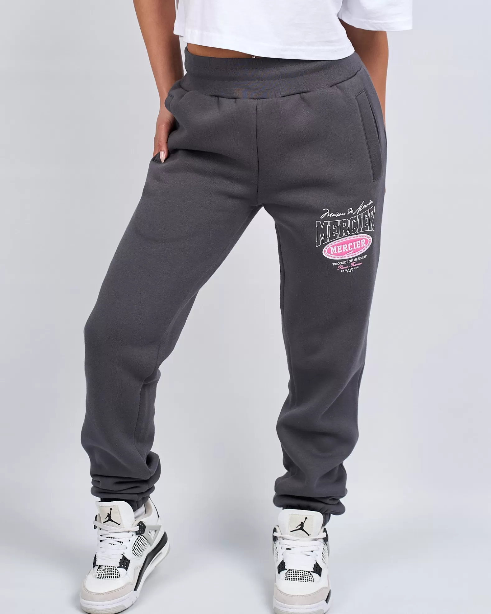 Cheap Mercier Womens Charcoal Pink Multi Tour Joggers