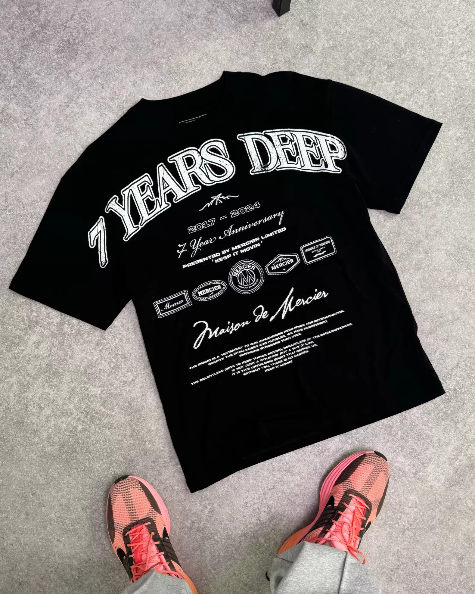 Discount Mercier 7 Years Deep Anniversary Tshirt